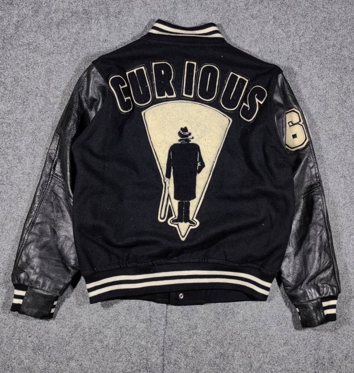 Japanese Brand 2000s Archival Letterman Leather Wool Varsity Jacket y2k Lgb Size US L / EU 52-54 / 3 - 2 Thumbnail