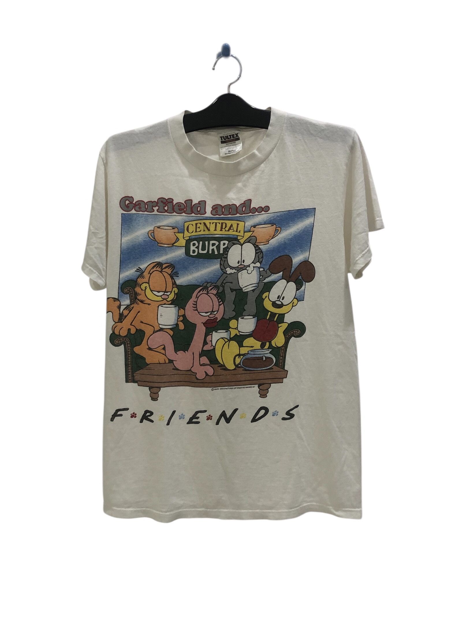 Cartoon Network Vintage Garfield “Central Burp” Friends Parody T-Shirt Size US M / EU 48-50 / 2 - 1 Thumbnail