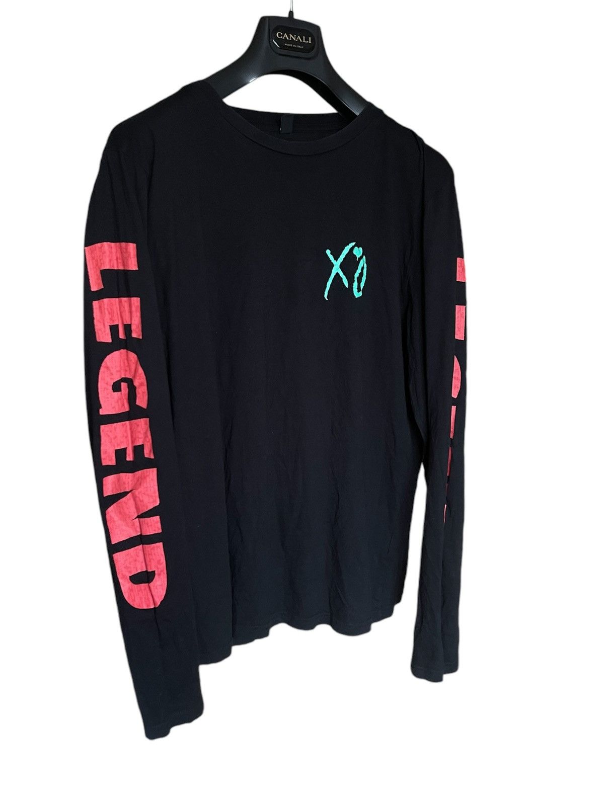 Band Tees × Vintage × XO XO The Weeknd Legend world tour black Longsleeve tee Size US M / EU 48-50 / 2 - 3 Thumbnail