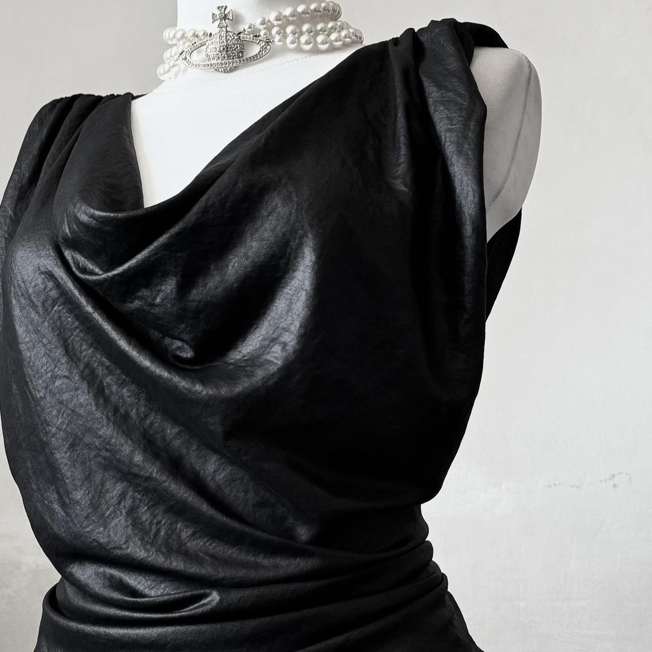 Vintage Stunning Avant - Garde draped top/ blouse Size S / US 4 / IT 40 - 3 Thumbnail