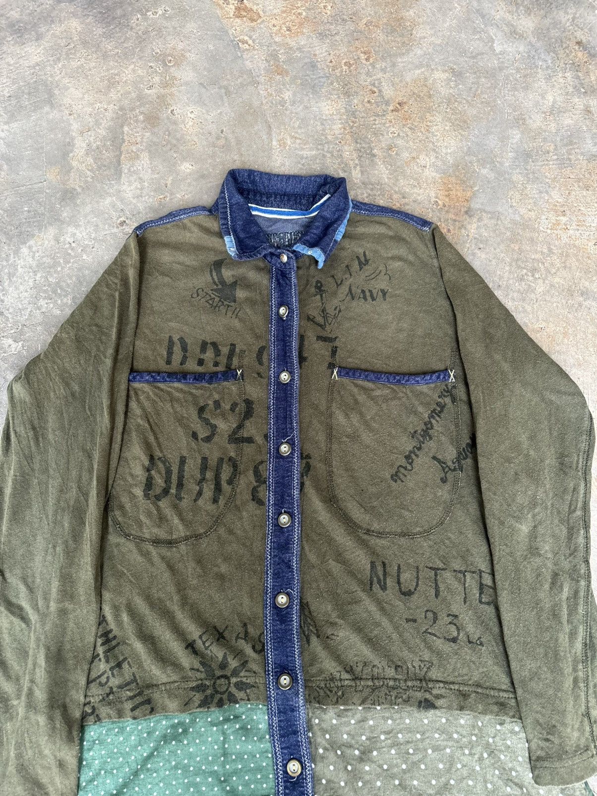 Hysteric Glamour Lime.Inc Pacthworck RRL Ralphlauren Style Shirt Size US L / EU 52-54 / 3 - 2 Thumbnail