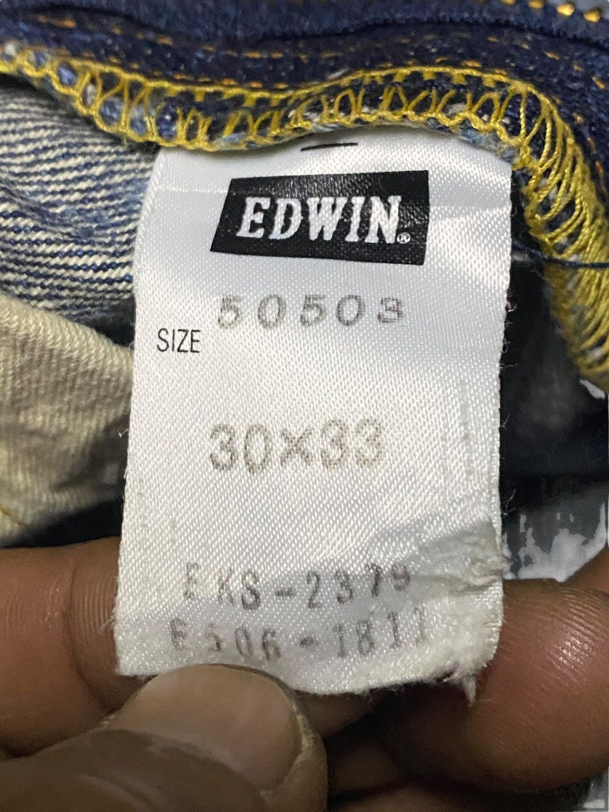 Junya Watanabe Vintage Japanese Brand Edwin 505 zxx Selvedge Distressed Size US 30 / EU 46 - 18 Thumbnail