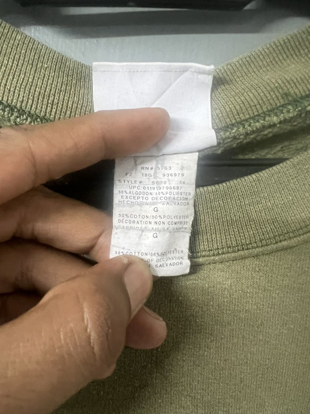 Vintage GOAT🔥GREEN SUN FADED ERD GRUNGE Size US L / EU 52-54 / 3 - 6 Thumbnail