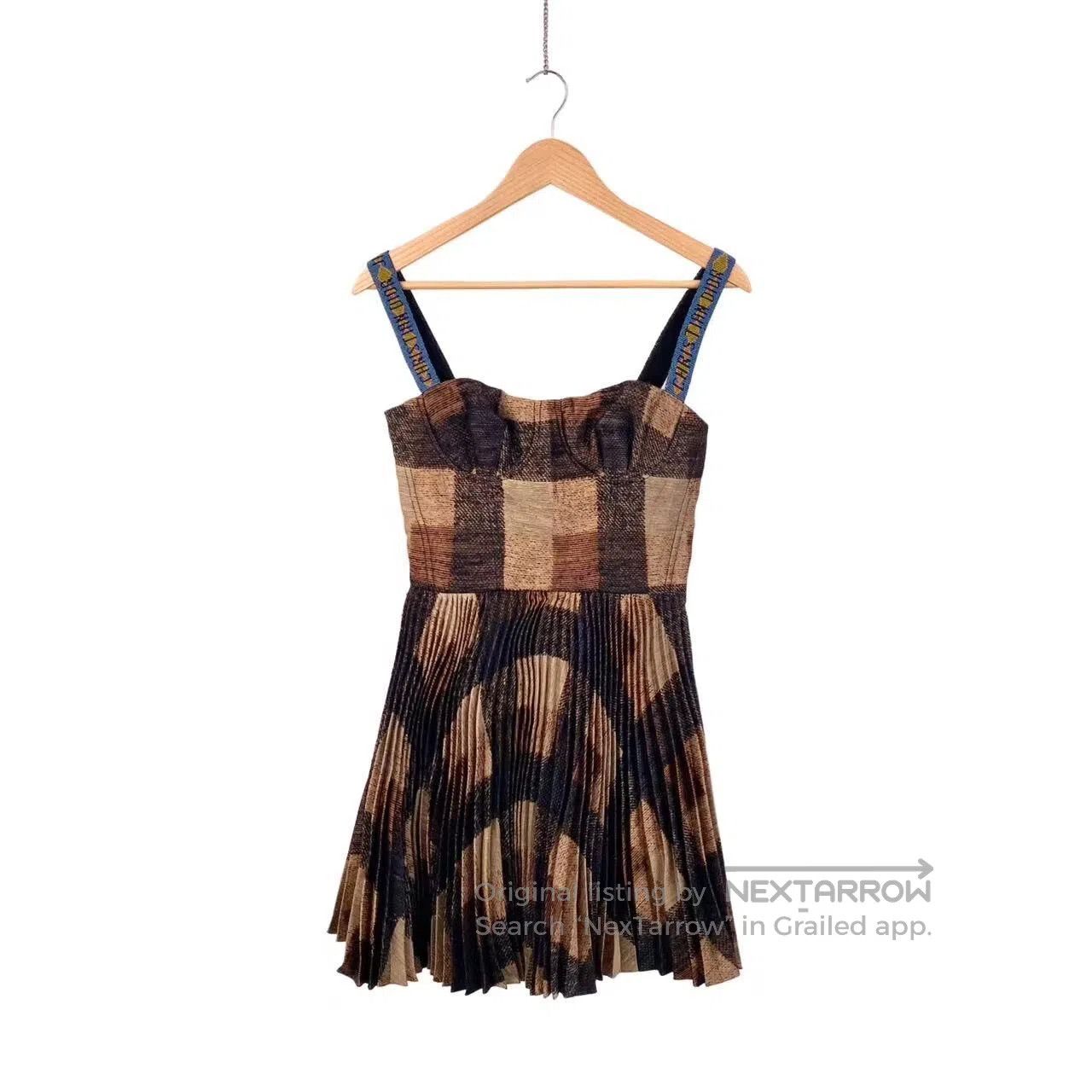 Dior Dior Slogan logo suspender pleated skirt| Size XXS / US 00 / IT 34 - 1 Thumbnail