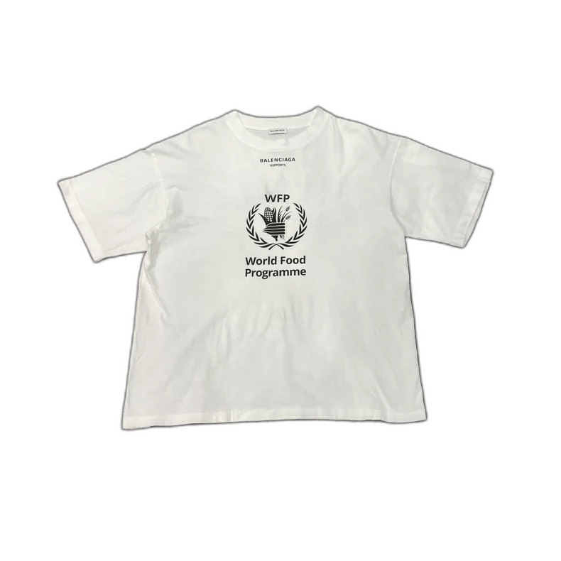 Balenciaga Balenciaga White Short Sleeve World Food Programme Shirt-yf Size US XS / EU 42 / 0 - 1 Thumbnail