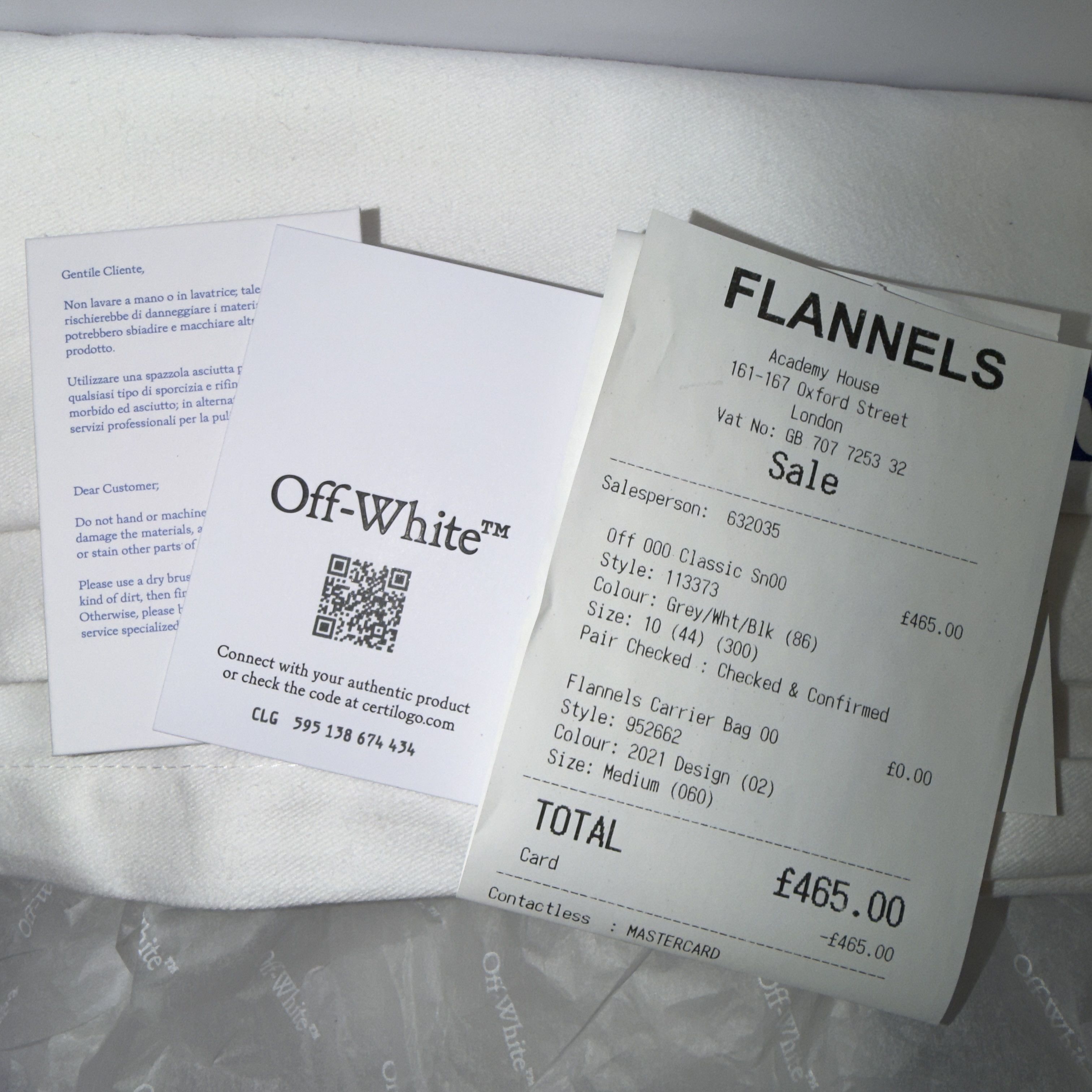 Off-White Off-White Out Of Office Size US 11 / EU 44 - 8 Thumbnail
