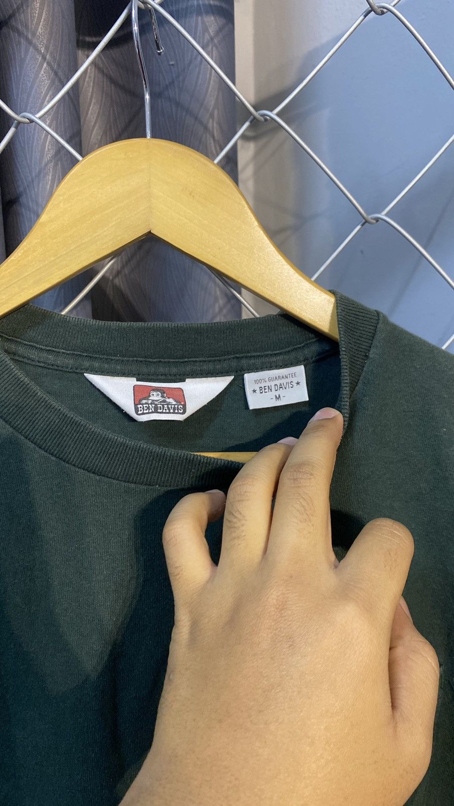 Ben Davis × Japanese Brand Sunfaded Ben Davis Tshirt Green Medium Size US M / EU 48-50 / 2 - 8 Thumbnail