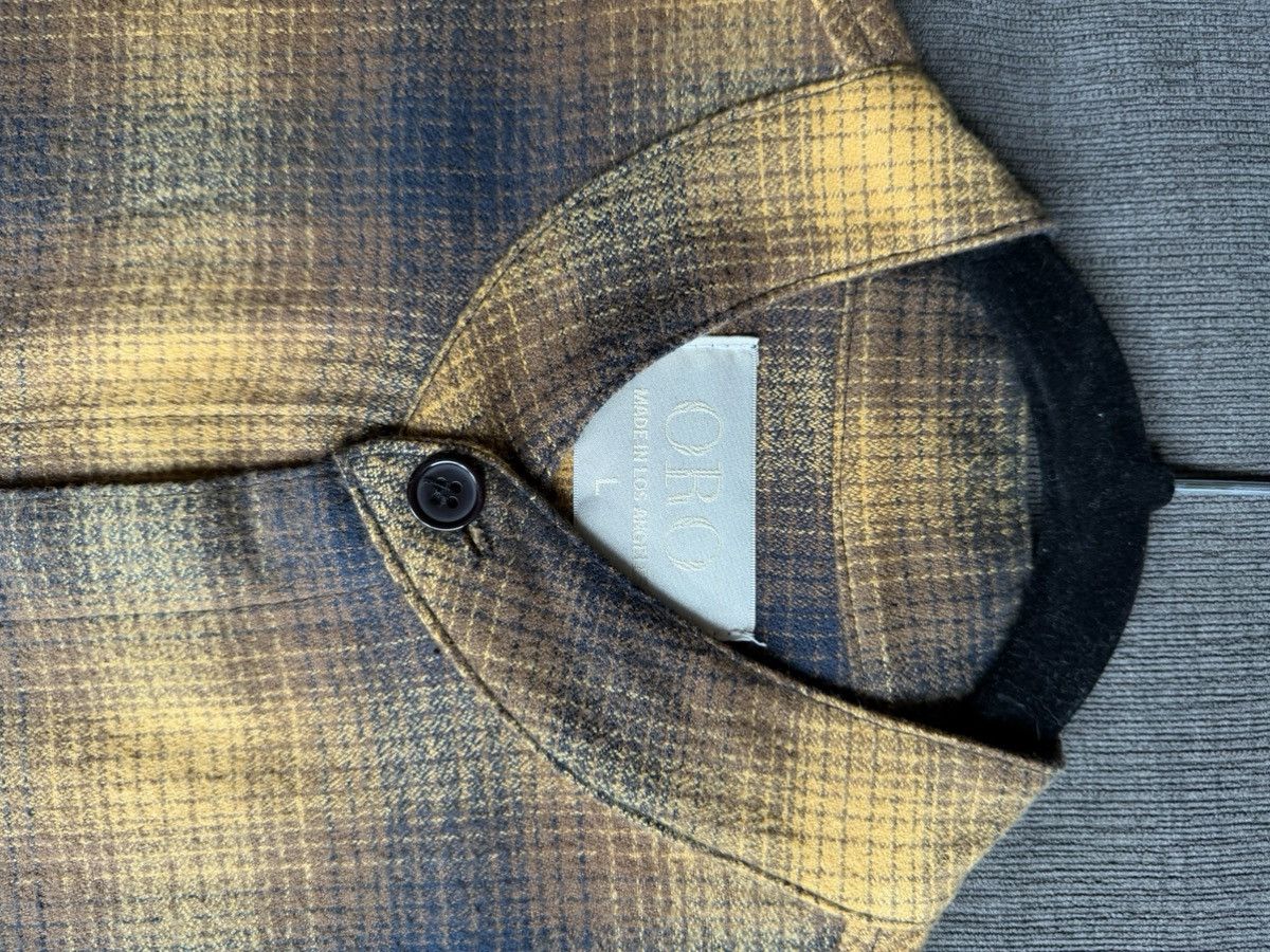 Oro Los Angeles Oversized Flannel Button-down Shirt Size US L / EU 52-54 / 3 - 2 Thumbnail