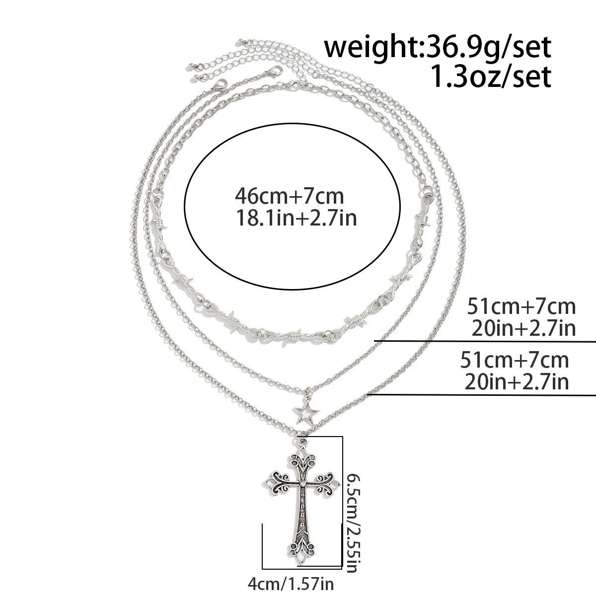 Other Cross Rare STEAL! Y2K Chains Necklace Chain Size ONE SIZE - 6 Thumbnail