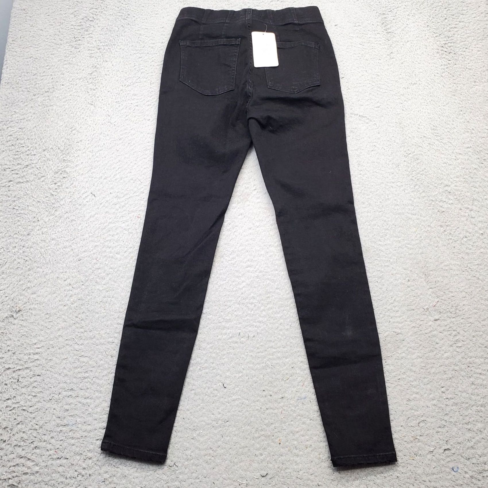 Free People VINTAGE Free People Ankle Pants Women 26 Black Cotton Regular Pull On Size 26" / US 2 / IT 38 - 2 Thumbnail