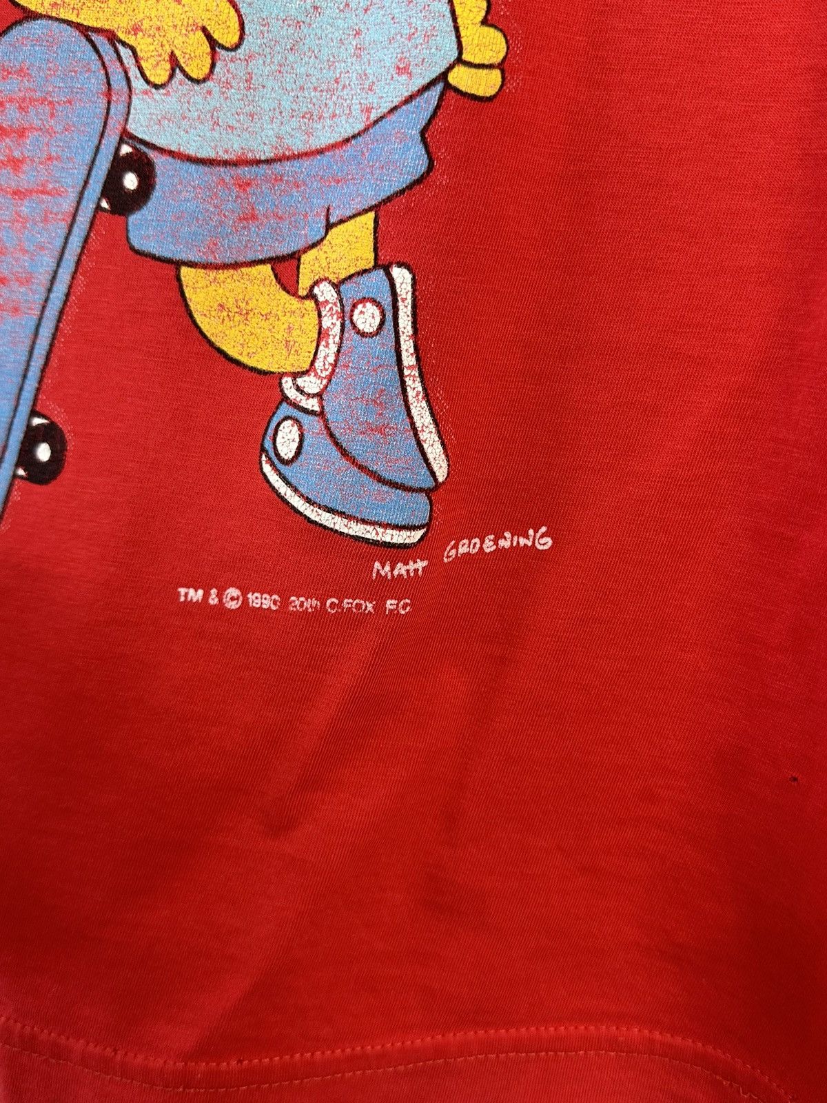 Other Bart Simpson Vintage 90s C.Fox Red T-shirt Size US S / EU 44-46 / 1 - 7 Thumbnail