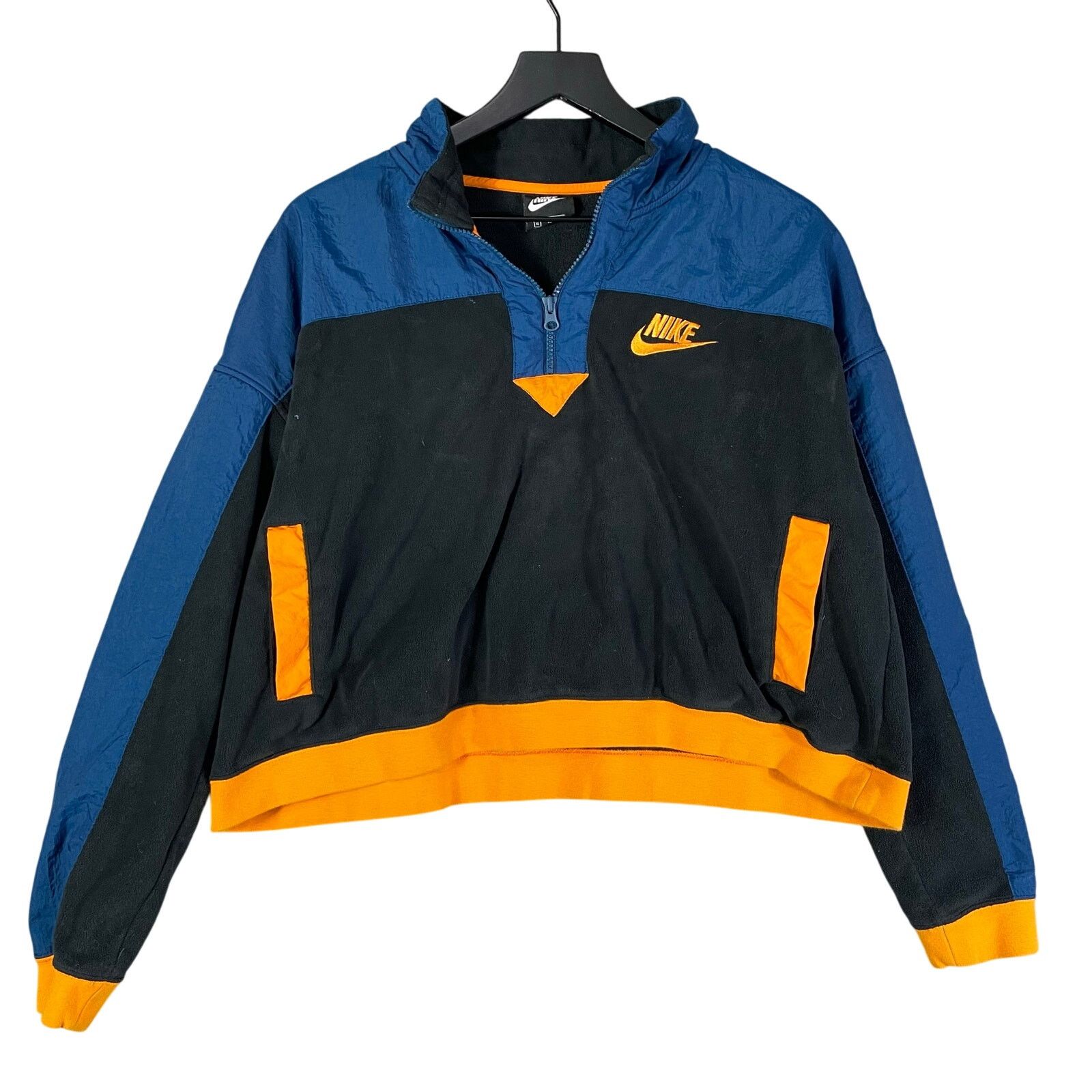 Nike Nike Women’s XL Blue Gray Orange Half-Zip Windbreaker Jacket Size XL / US 12-14 / IT 48-50 - 1 Thumbnail