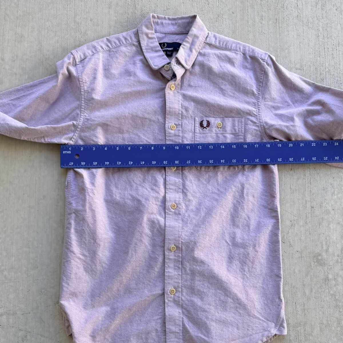 Fred Perry Fred Perry Chambray Shirt Men Size Small Oxford Twill Red Size US S / EU 44-46 / 1 - 5 Thumbnail