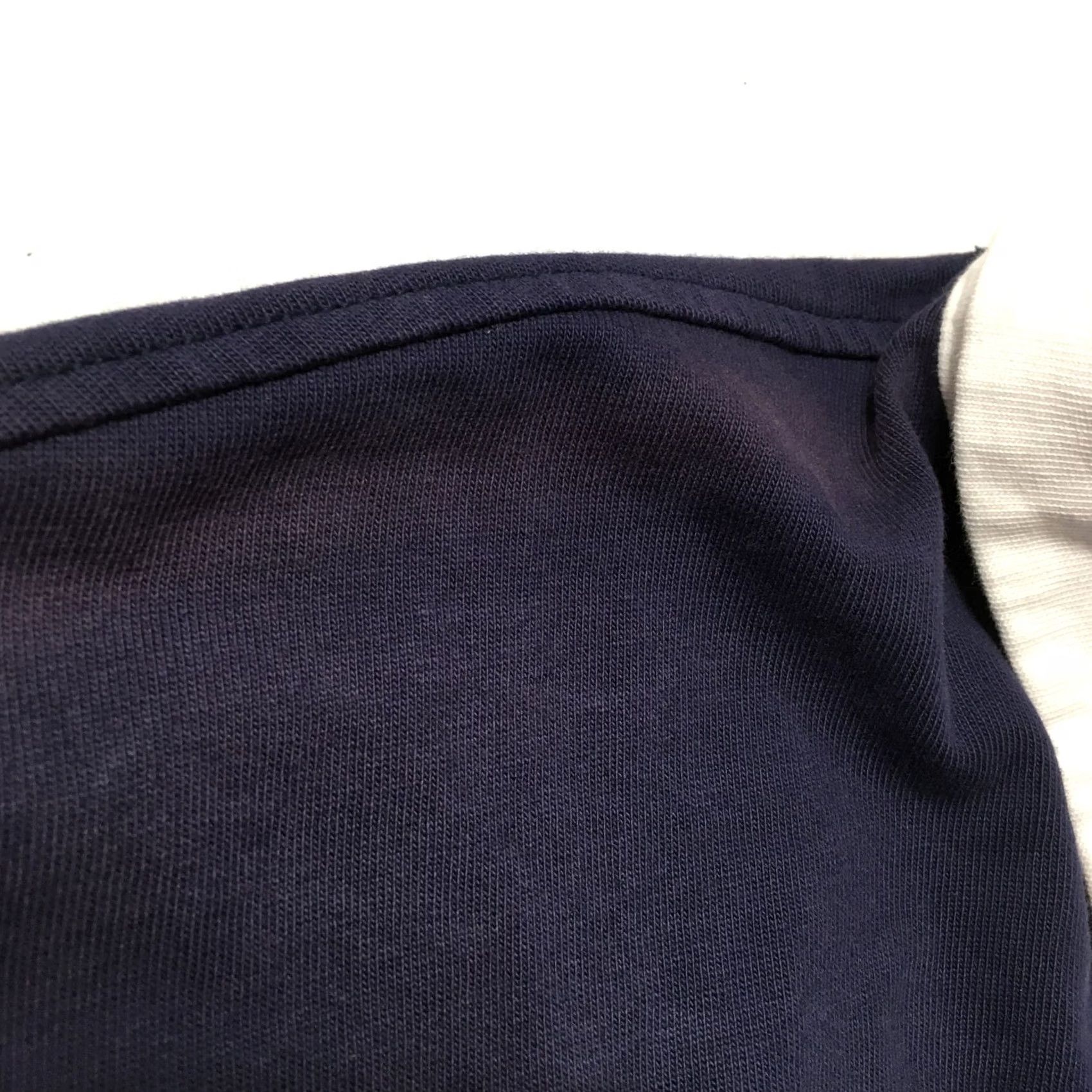 Vintage SAOTOME Rugby Polo Shirt - Navy Blue White BLOCK - Sz SMALL - Cotton Pocket Logo - Button-Closed Collared Shirt - Men’s Rugby Polo Size US S / EU 44-46 / 1 - 4 Thumbnail