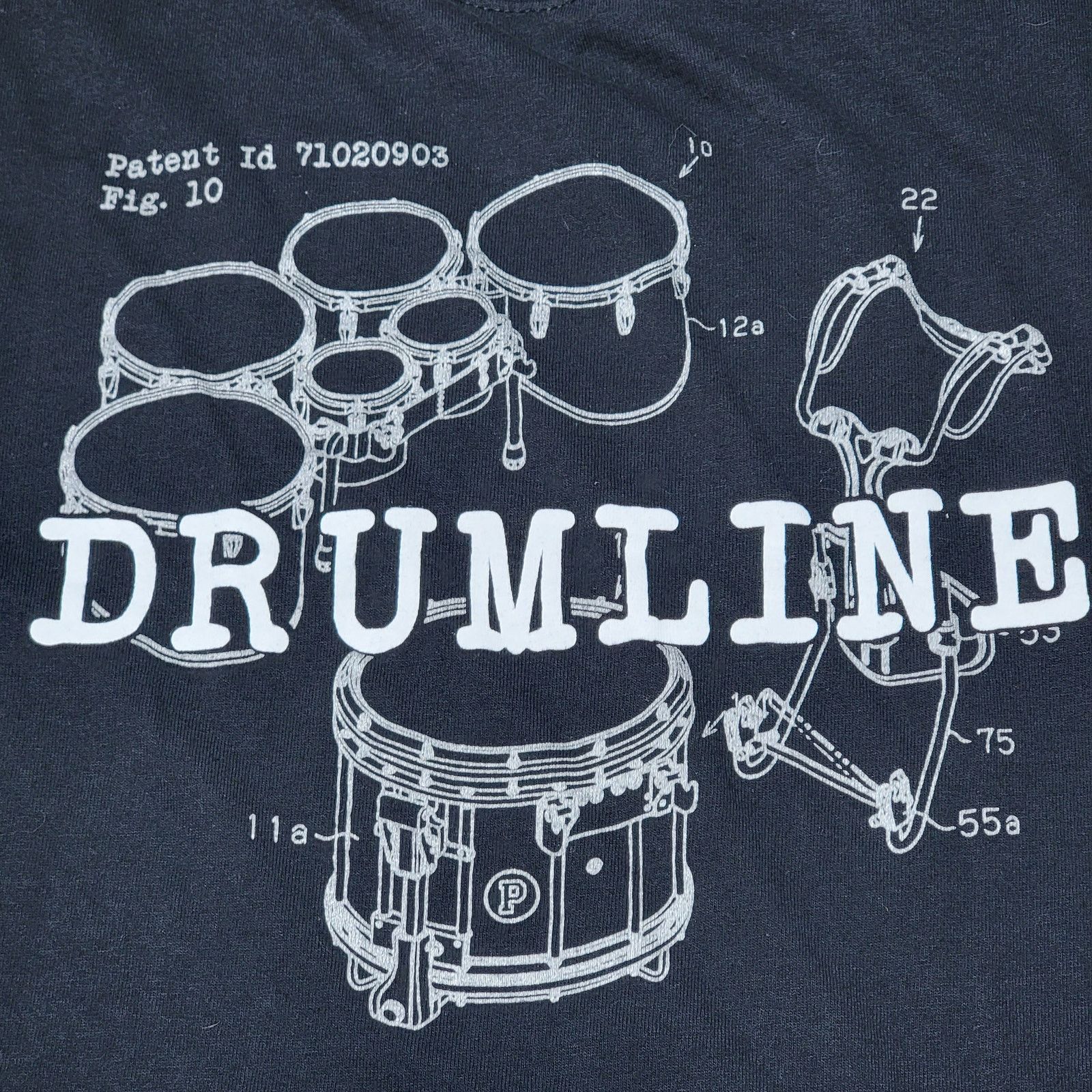 Gildan Drumline Black Unisex Tee (Gildan) - Size Large Size US L / EU 52-54 / 3 - 2 Thumbnail