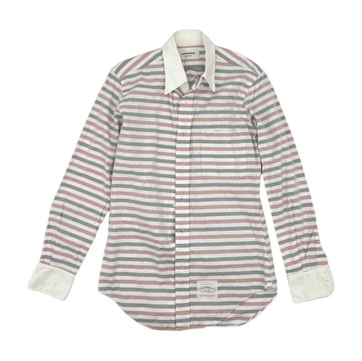 Thom Browne Thom Browne Striped Long Sleeve Shirt for All Size US S / EU 44-46 / 1 - 1 Thumbnail