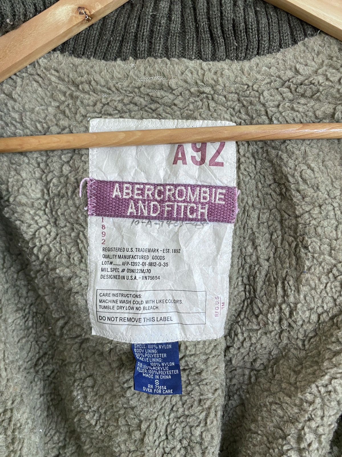 Abercrombie & Fitch Vintage Abercrombie And Fitch Fur M65 Military Jacket 1990s Size US S / EU 44-46 / 1 - 8 Thumbnail