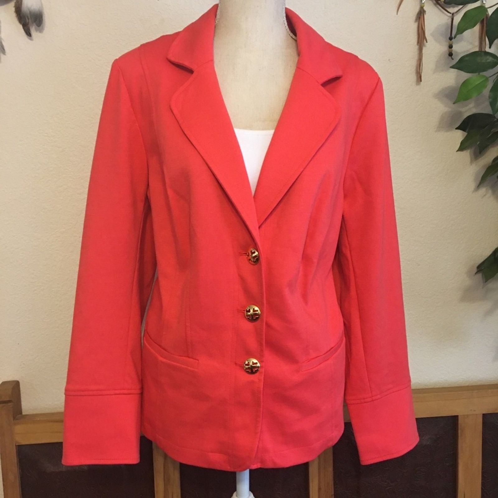 Other Linea by Louis Dell’Olio coral pink jacket Size XL / US 12-14 / IT 48-50 - 1 Thumbnail