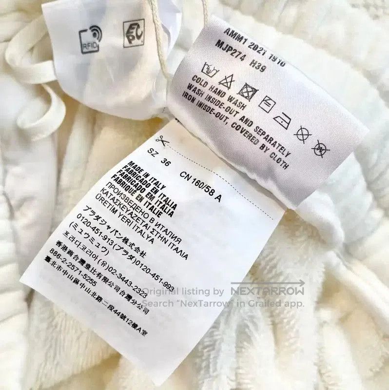 Miu Miu Miu Miu White Cotton Women's Sweater Set . Size XS / US 0-2 / IT 36-38 - 6 Thumbnail
