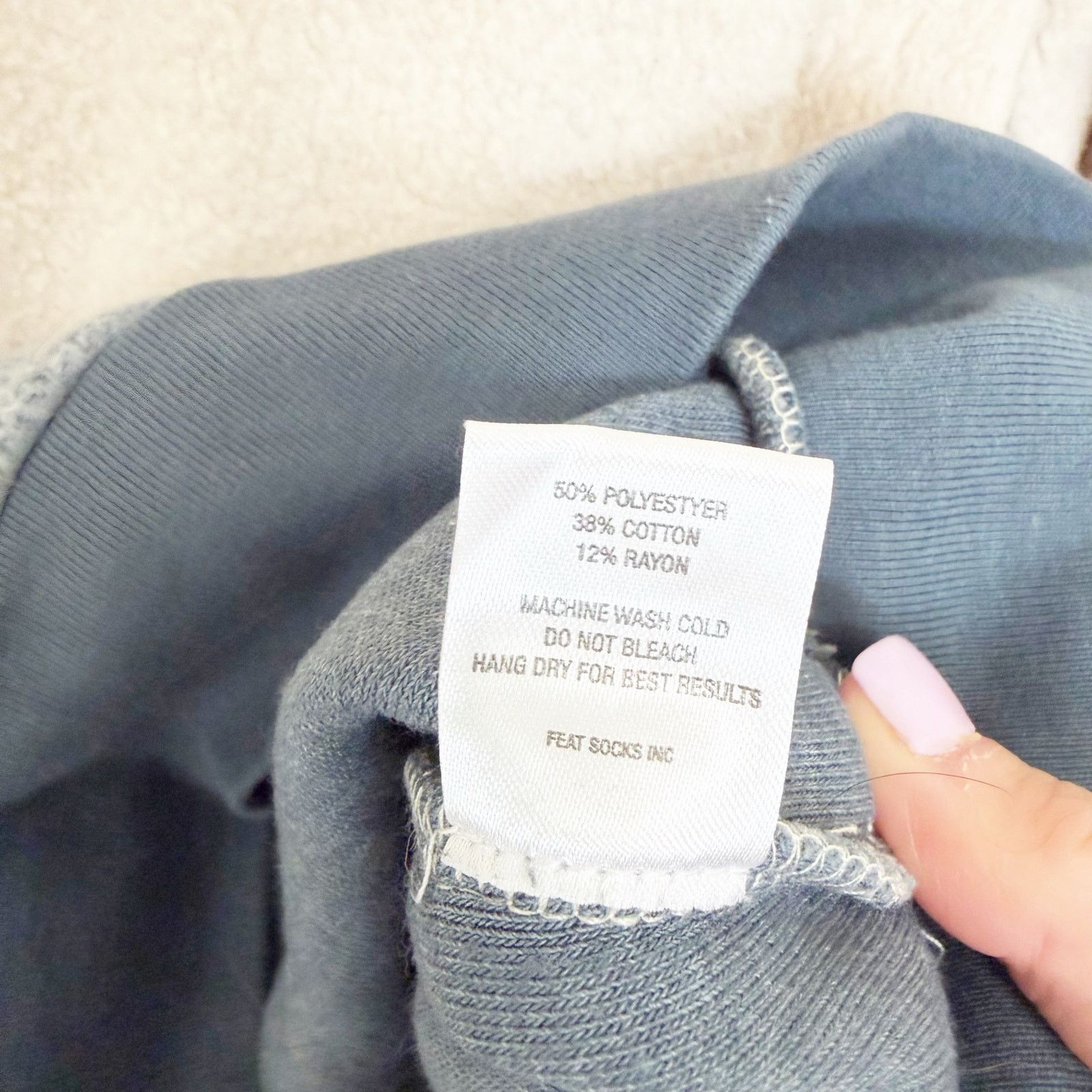 Other Feat Blanketblend Blue Cream Ombre Hoodie Sz L Size L / US 10 / IT 46 - 5 Thumbnail