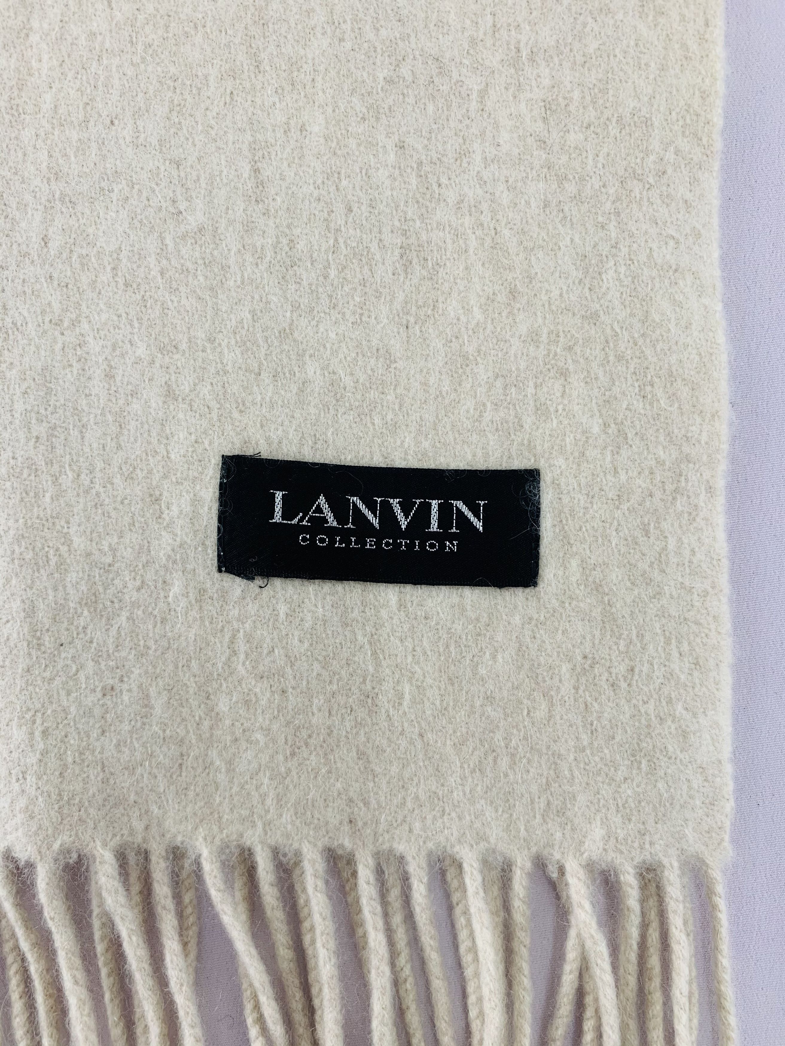 Lanvin Lanvin Scarf Wool Muffler Neck Wrap BL5200 Size ONE SIZE - 3 Thumbnail