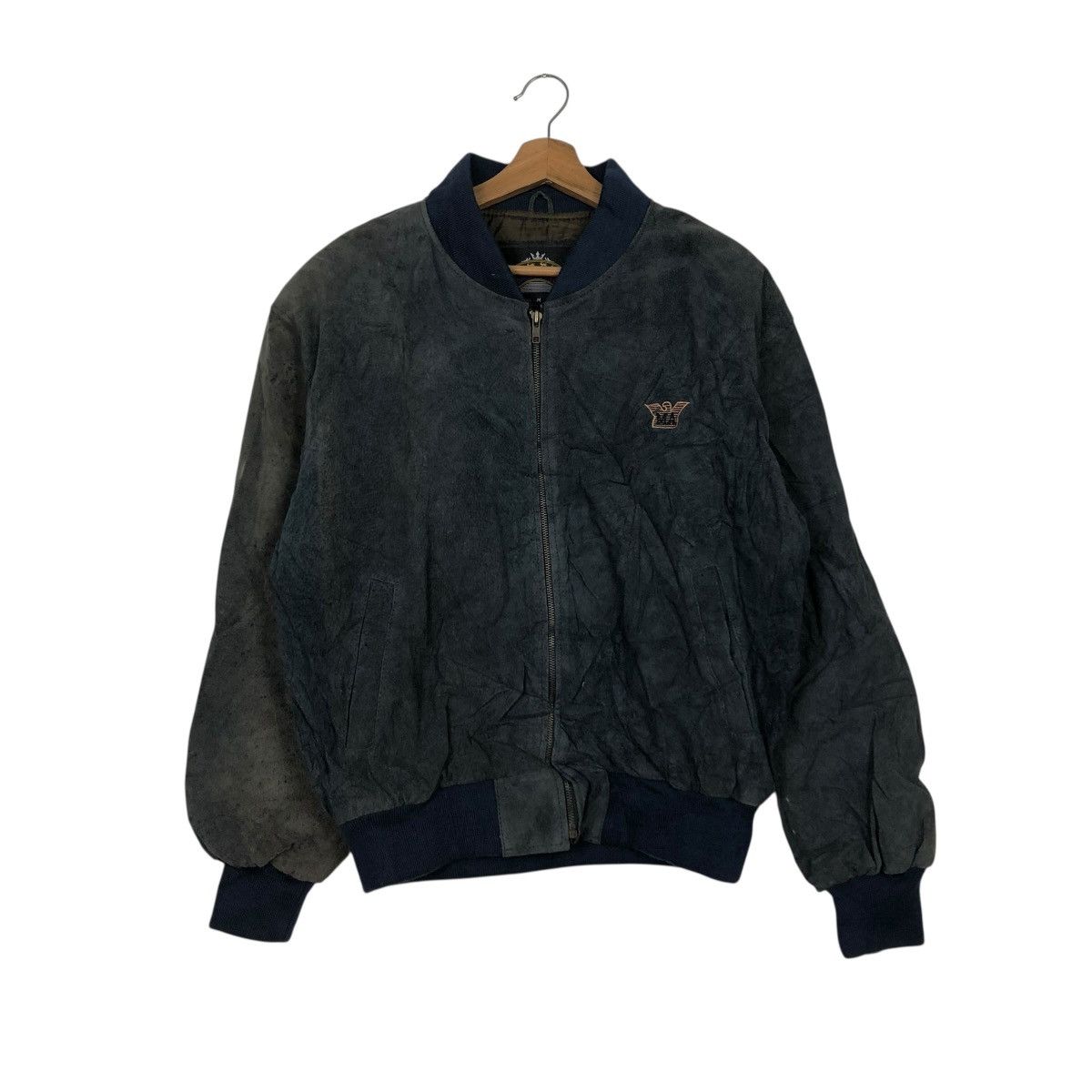 Vintage 🔥VINTAGE BOMBER LEATHER JACKET MARZENO BIG LOGO ISSEY MIYAKE Size US M / EU 48-50 / 2 - 2 Thumbnail