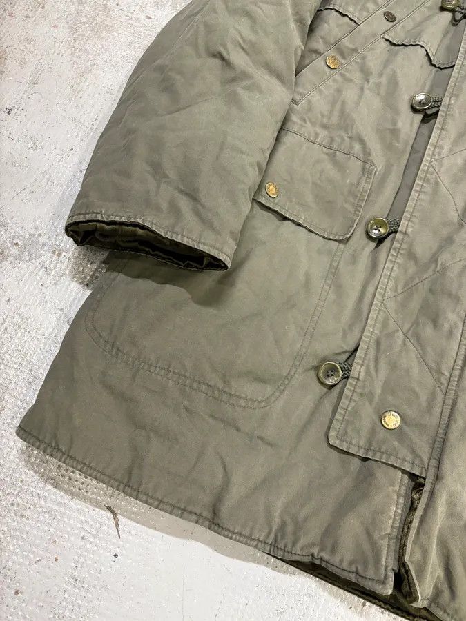 Dolce & Gabbana AW2003 Dolce & Gabbana Fur Hooded Khaki Green Long Coat Size US L / EU 52-54 / 3 - 8 Thumbnail
