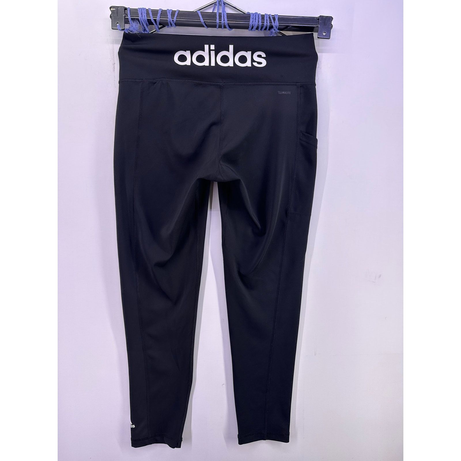 Adidas Adidas Women ESSENTIALS HIGH-WAISTED Back LOGO LEGGINGS Sz L Size 34" / US 12 / IT 48 - 7 Thumbnail