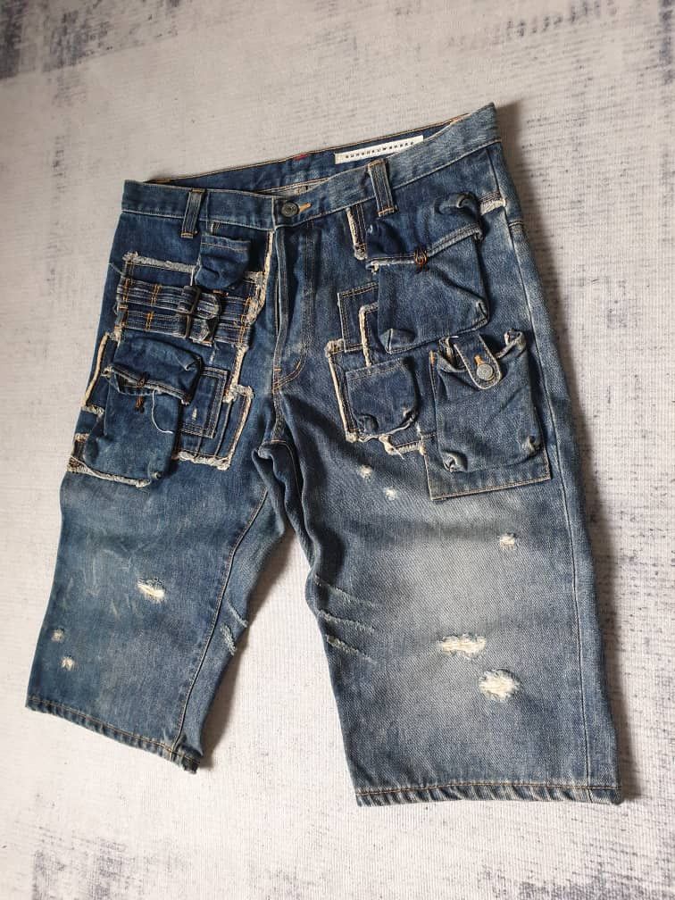 Issey Miyake 💥Sunaokuwahara issey miyake multipocket Japan denim pant Size US 33 - 2 Thumbnail