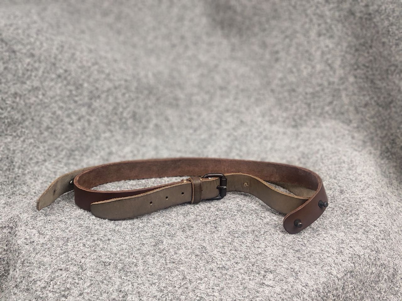 Allsaints Allsaints Spitalfields Vintage two-piece leather belt buckle Size ONE SIZE - 2 Thumbnail