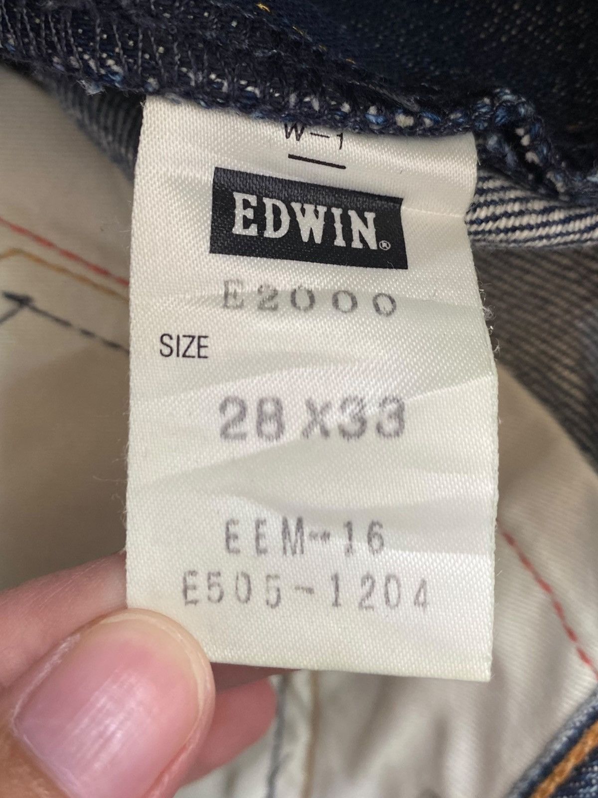 Edwin Edwin Vintage Faded Wash Style Twist Leg Jeans Size US 28 / EU 44 - 13 Thumbnail