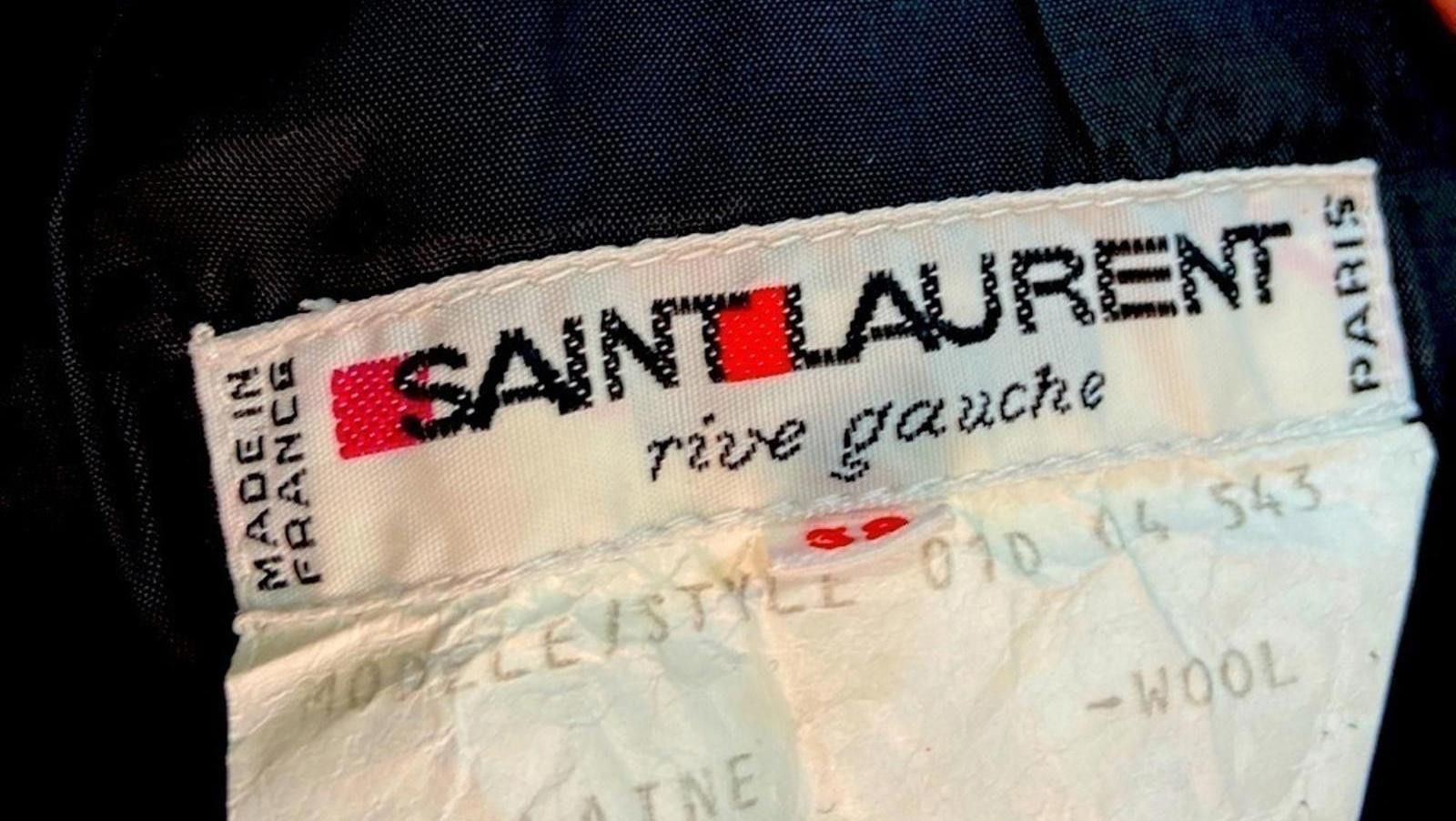 Saint Laurent Paris Saint Laurent Rive Gauche Wool High Pleated Waist Skirt Size 25" / US 0 / IT 36 - 5 Thumbnail