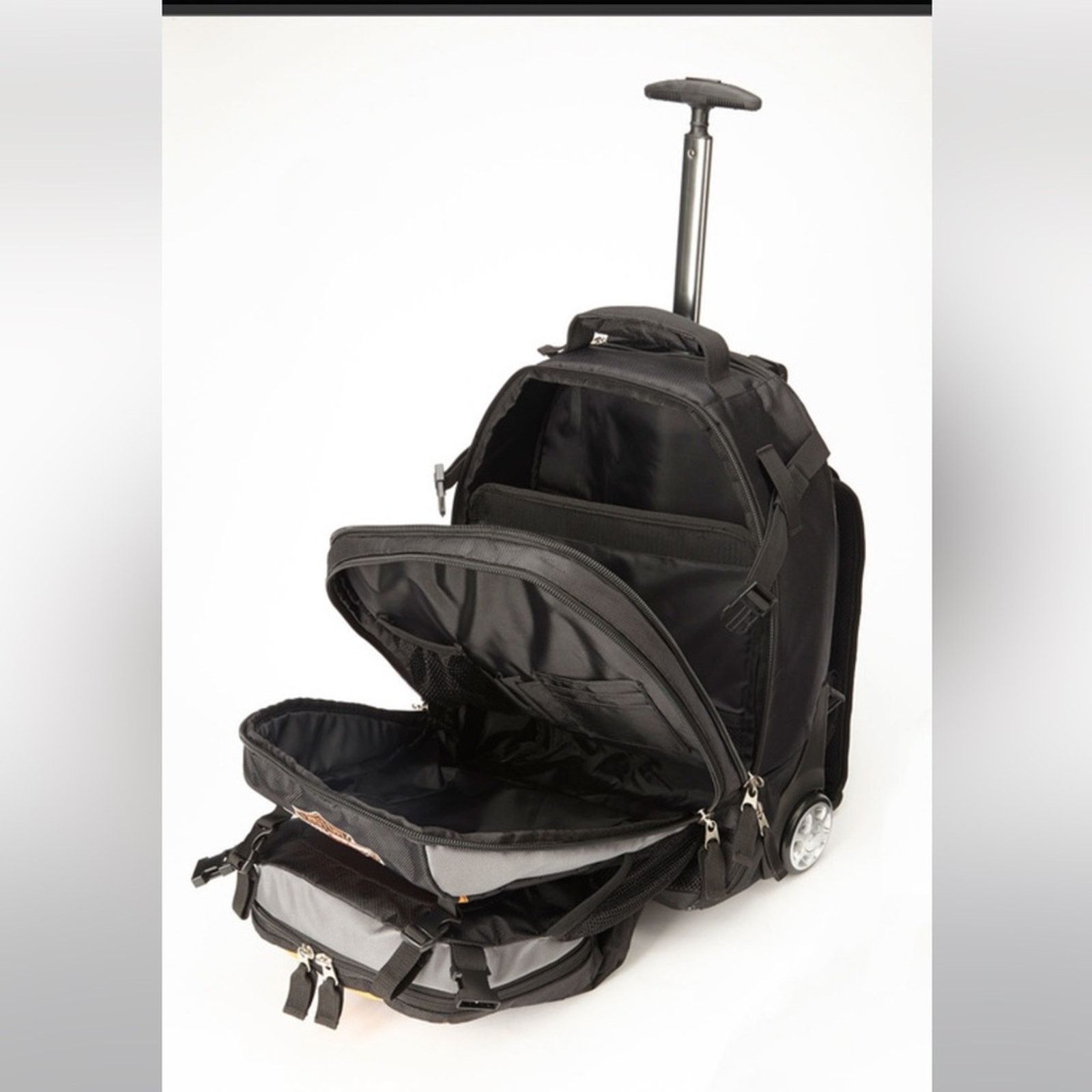 Harley Davidson Rolling Carry On / Backpack Vintage Perfect