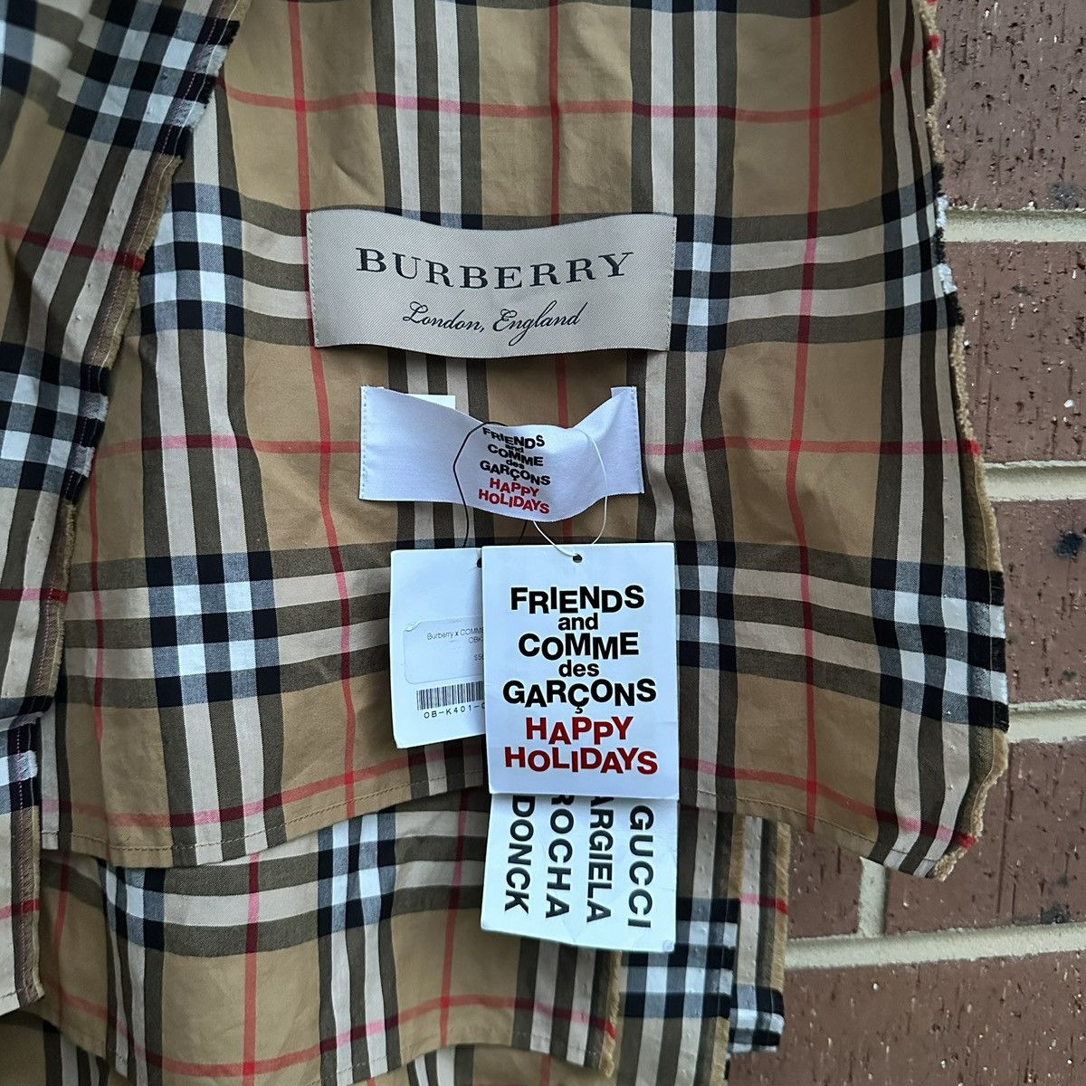 Burberry Burberry x Comme des Garçons 2018 Capsule Scarf Size ONE SIZE - 5 Thumbnail