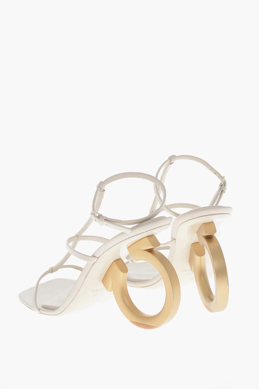 Salvatore Ferragamo og1mm0426 Leather Sandals in White Size US 11 / IT 41 - 2 Thumbnail