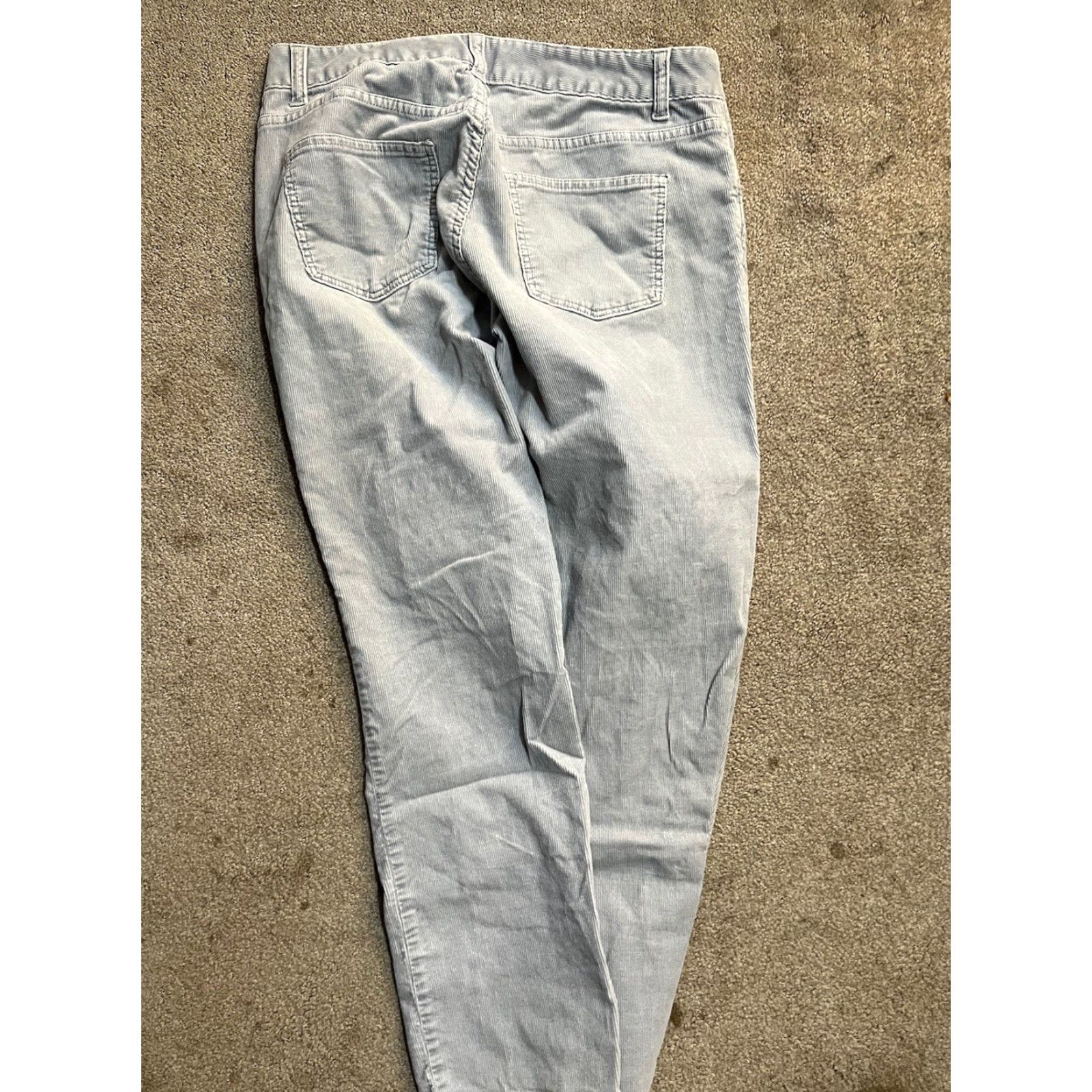 Talbots Talbots Pants Womens Size 4 Gray Corduroy Stretch Flat Front Signature Ankle Size 27" / US 4 / IT 40 - 3 Thumbnail