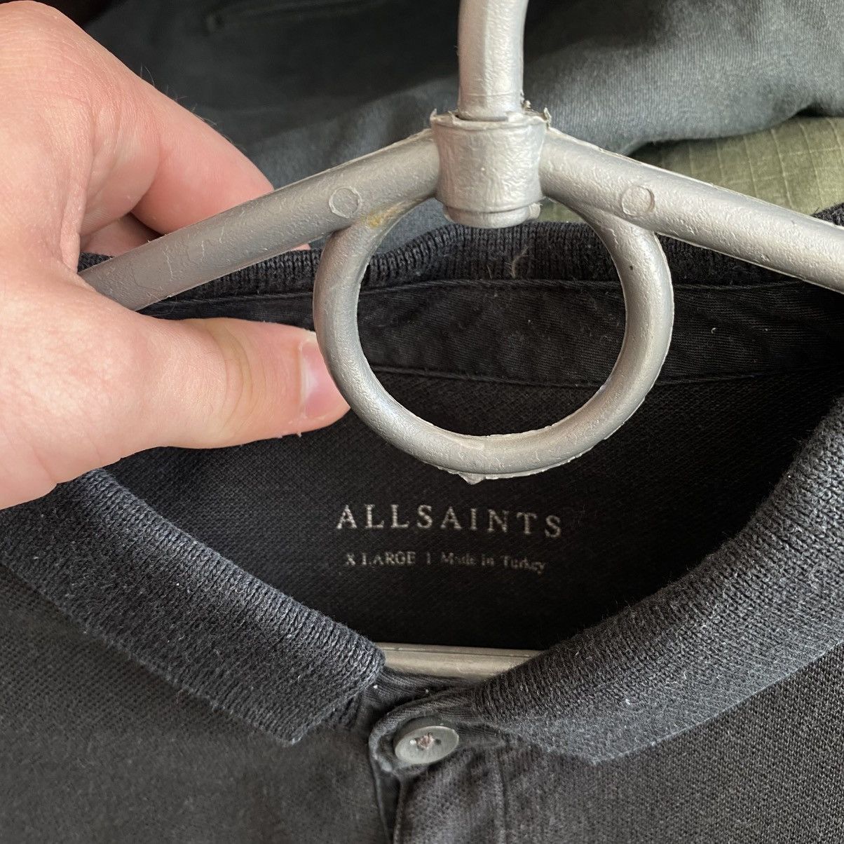 Allsaints Mens Allsaints Small Logo y2k streetwear designer polo Size US XL / EU 56 / 4 - 4 Thumbnail