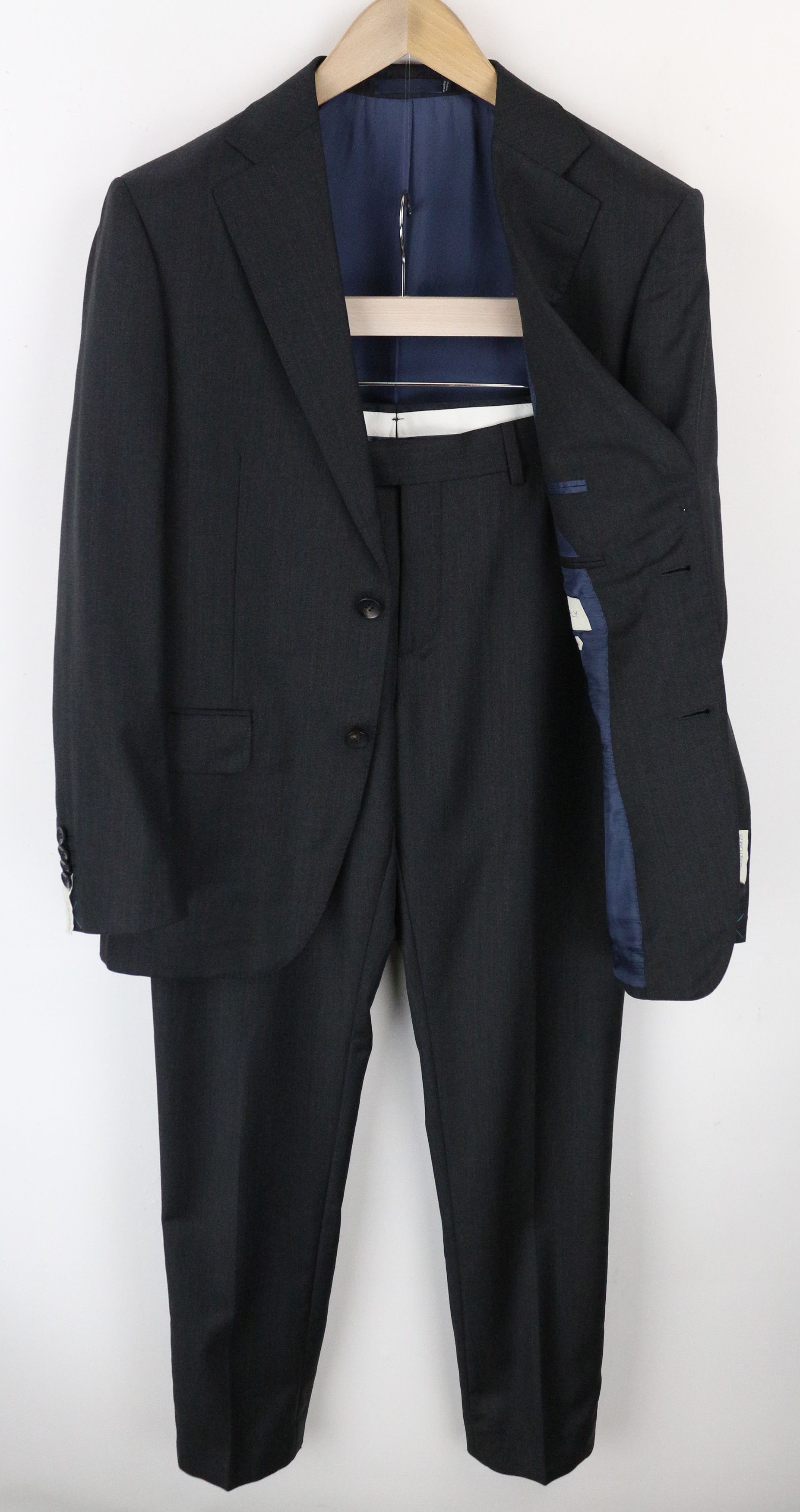 Suitsupply NAPOLI UK36R Wool Super 110's Grey Suit 61152 Size 36R - 1 Thumbnail