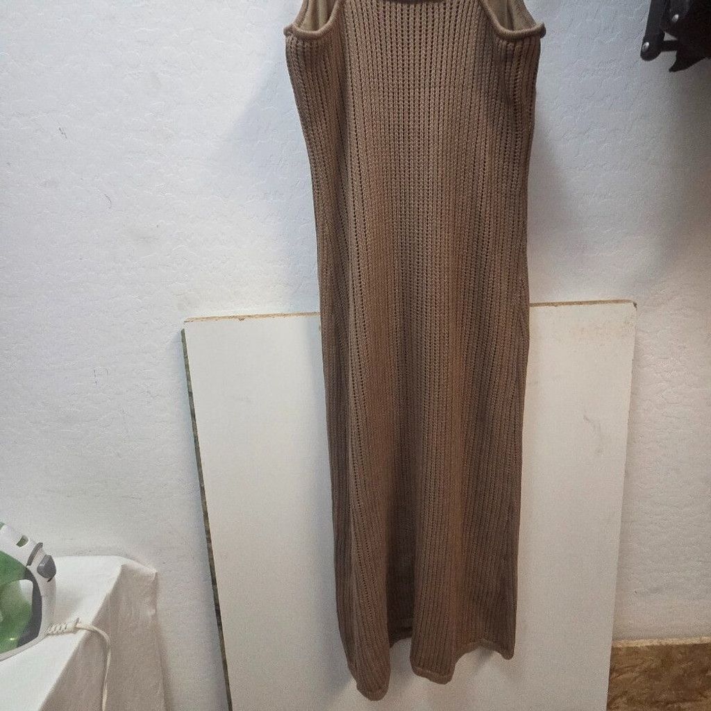 Other Freshman 1996 XL Dress Knitted-Brown Maxi Dress Vintage Size XL / US 12-14 / IT 48-50 - 3 Thumbnail