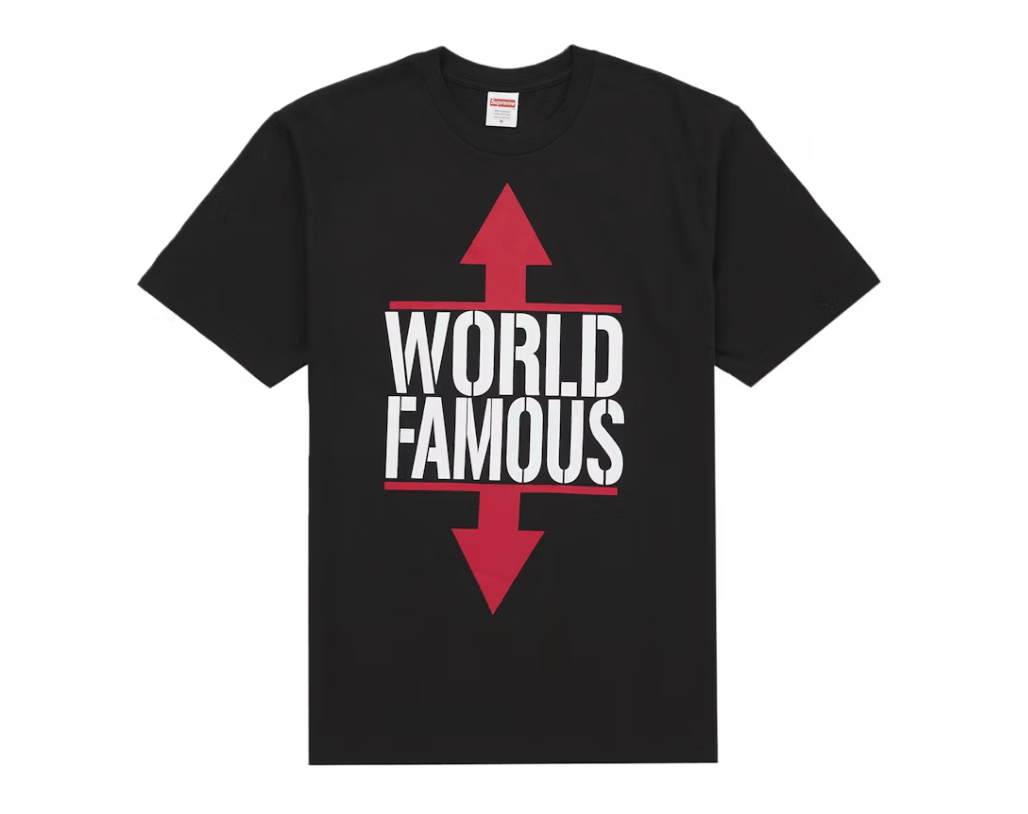 Supreme Supreme World Famous Tee Black Size L Size US L / EU 52-54 / 3 - 1 Thumbnail