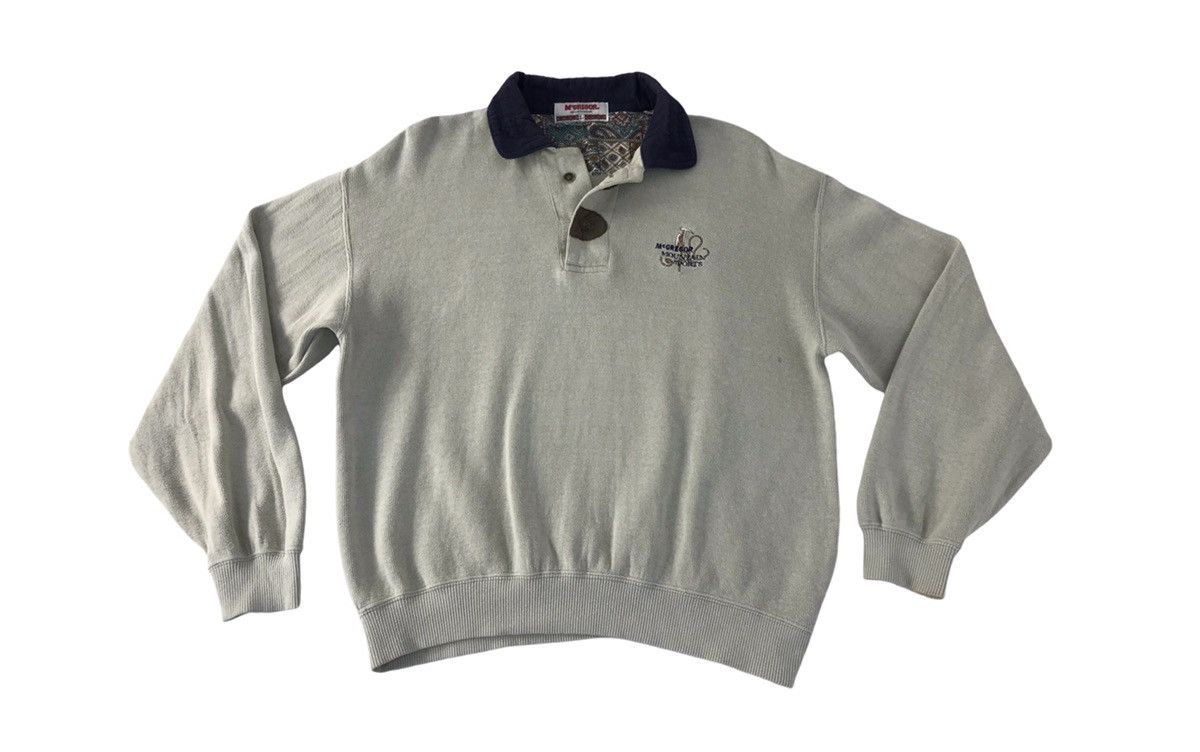 McGregor Vintage Sweatshirt McGregor Sportwear Half button Style Size US L / EU 52-54 / 3 - 1 Thumbnail
