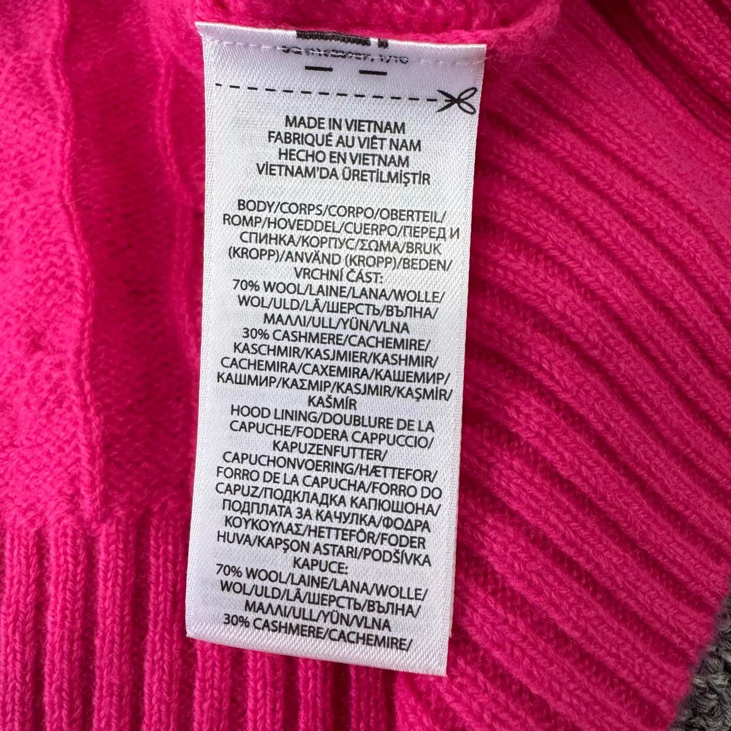 Polo Ralph Lauren Ralph Lauren Magenta Cable Knit Wool Hoodie XL Size XL / US 12-14 / IT 48-50 - 7 Thumbnail