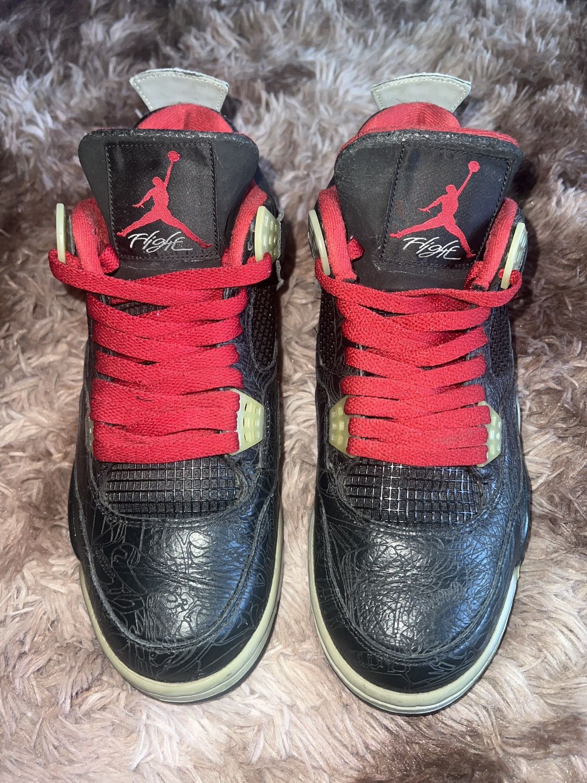 Jordan Brand × Nike Air Jordan 4 “Black Laser” (2005) Size US 9 / EU 42 - 3 Thumbnail