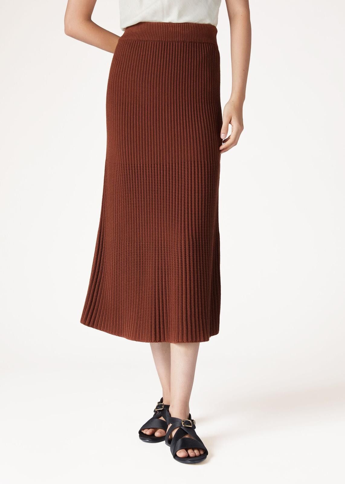 Loro Piana o1srvl11e0125 FAN9692 Ikeda Skirt in Clay Red Size 30" / US 8 / IT 44 - 4 Thumbnail