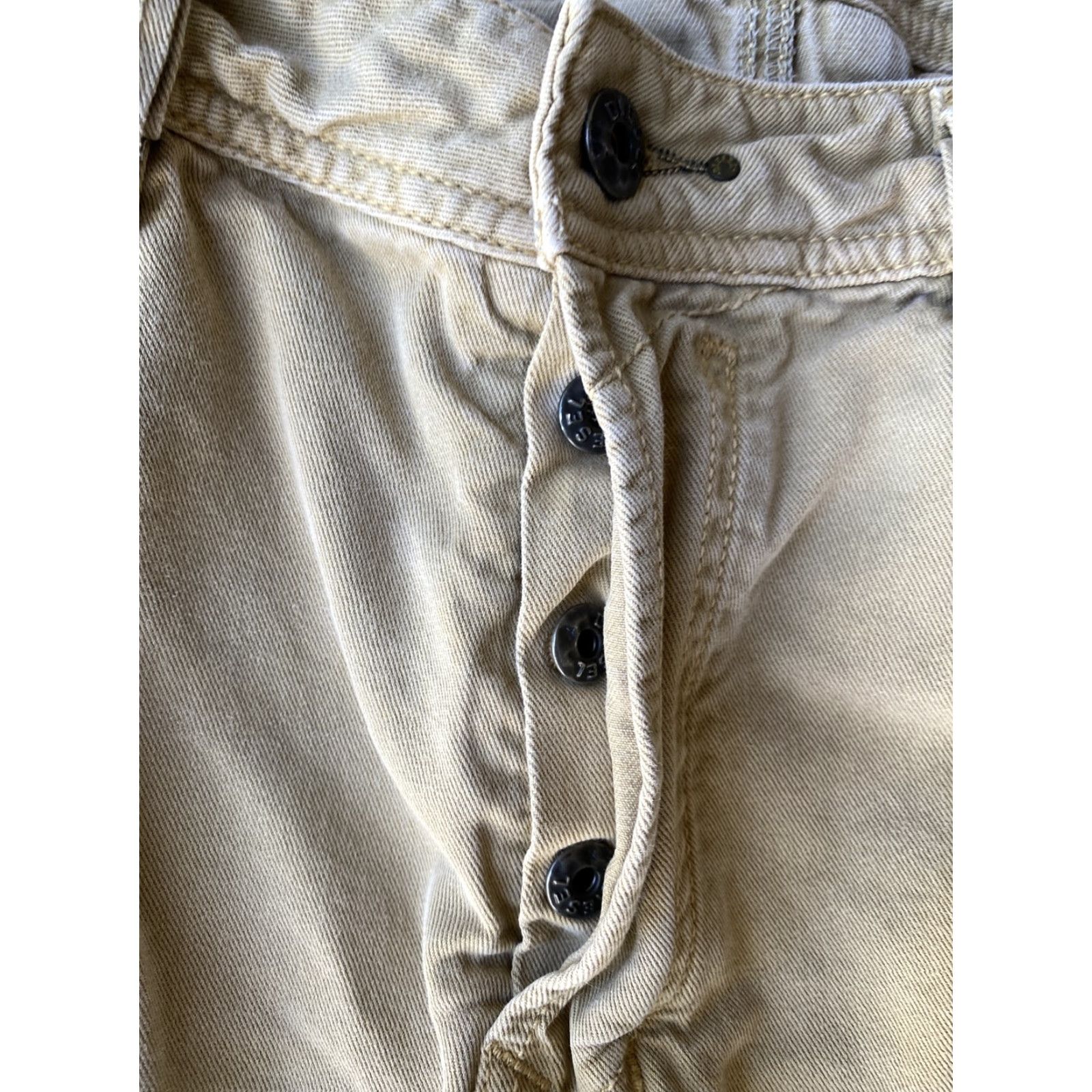 Diesel VINTAGE Diesel Safado Jeans Mens 36 Tan Regular Slim Straight Button Fly 100% Cotton Brown Denim Straight Jeans Mens 90s Theme Size US 36 / EU 52 - 5 Thumbnail