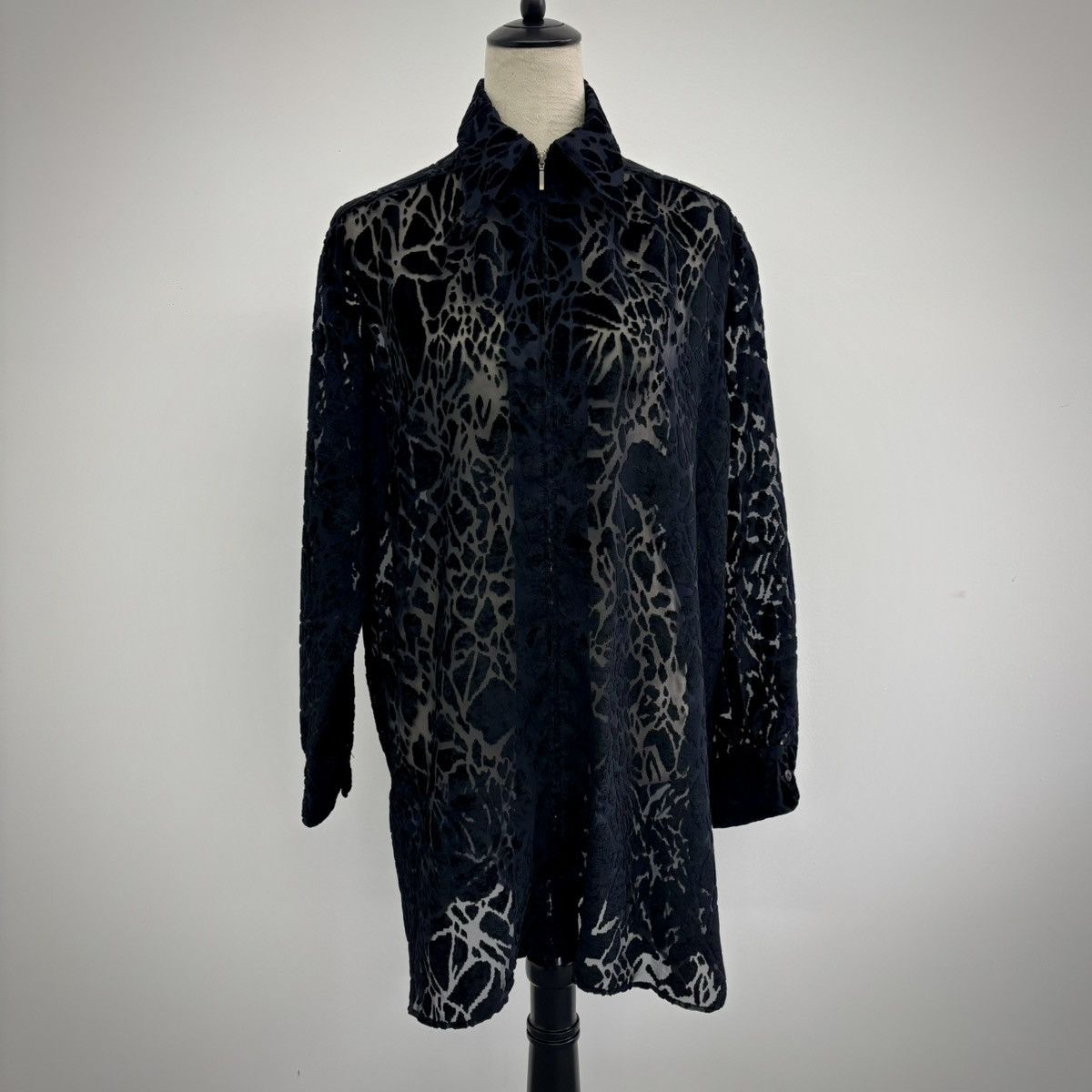 Jean Paul Gaultier Fractured Zip-Up Shirt Size US M / EU 48-50 / 2 - 1 Thumbnail