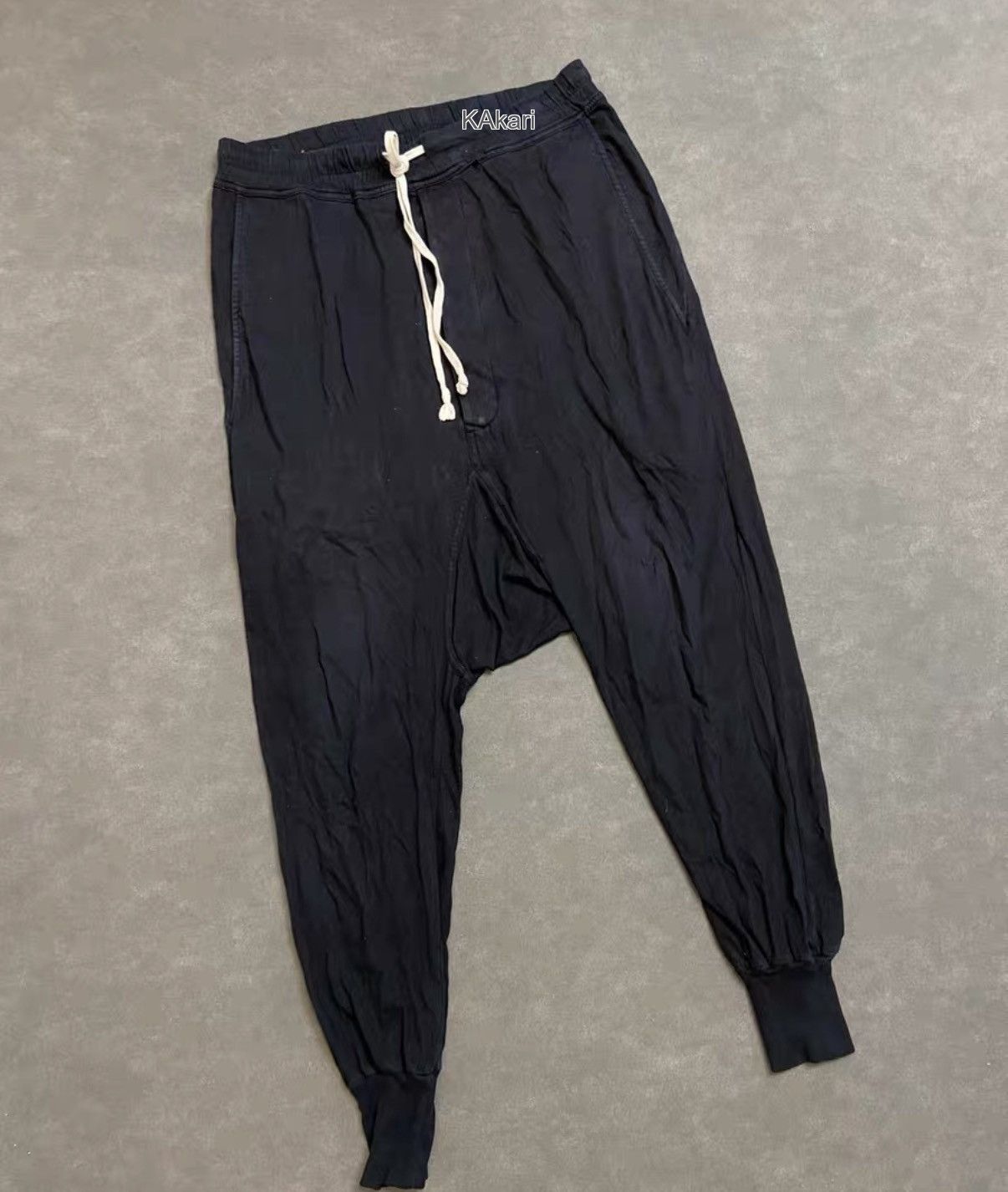Rick Owens Black Casual Drawstring Pants Size 30 Size US 30 / EU 46 - 3 Thumbnail