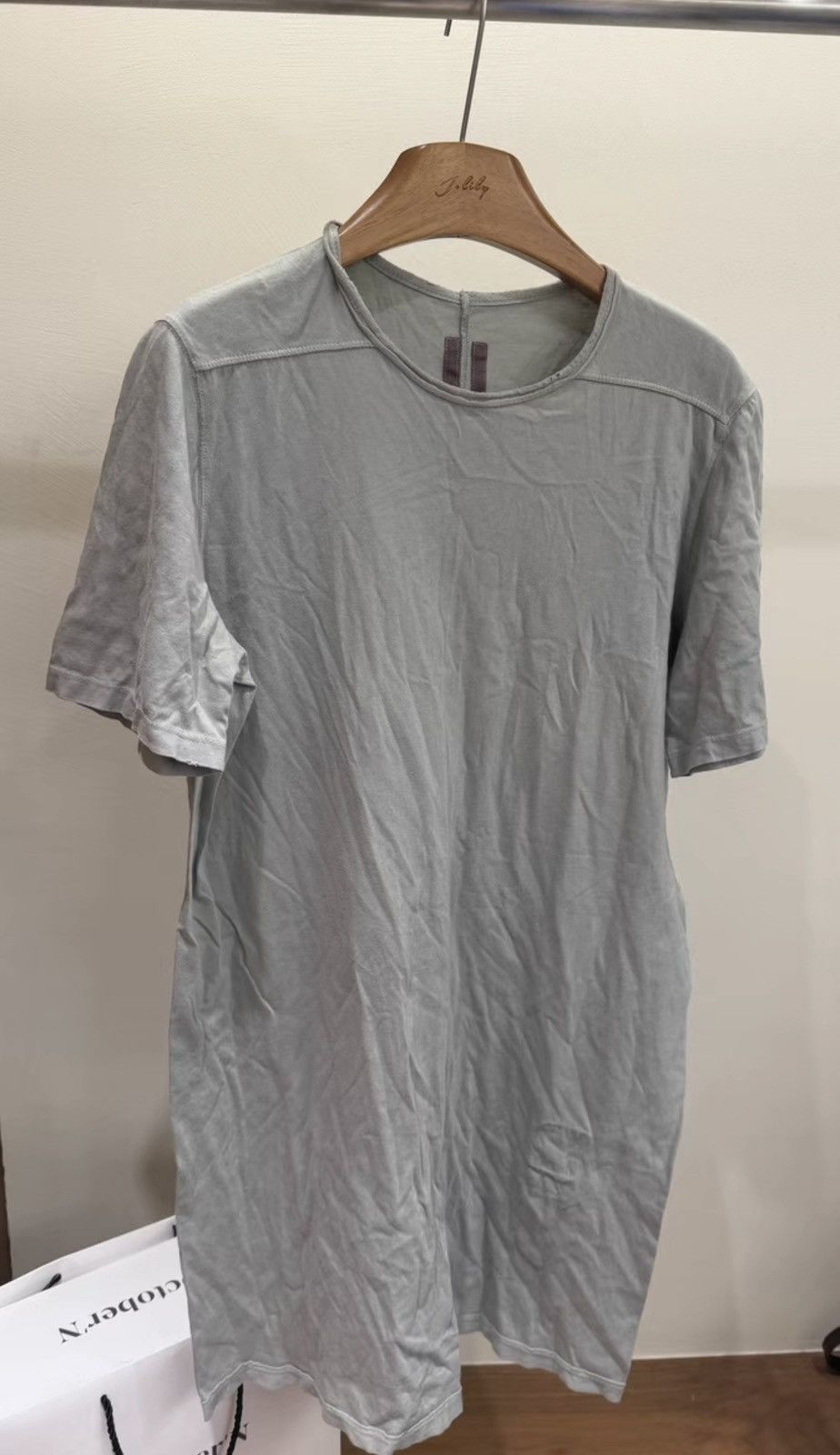 Rick Owens RICK OWENS, gray short-sleeve T-shirt. Size US S / EU 44-46 / 1 - 1 Thumbnail