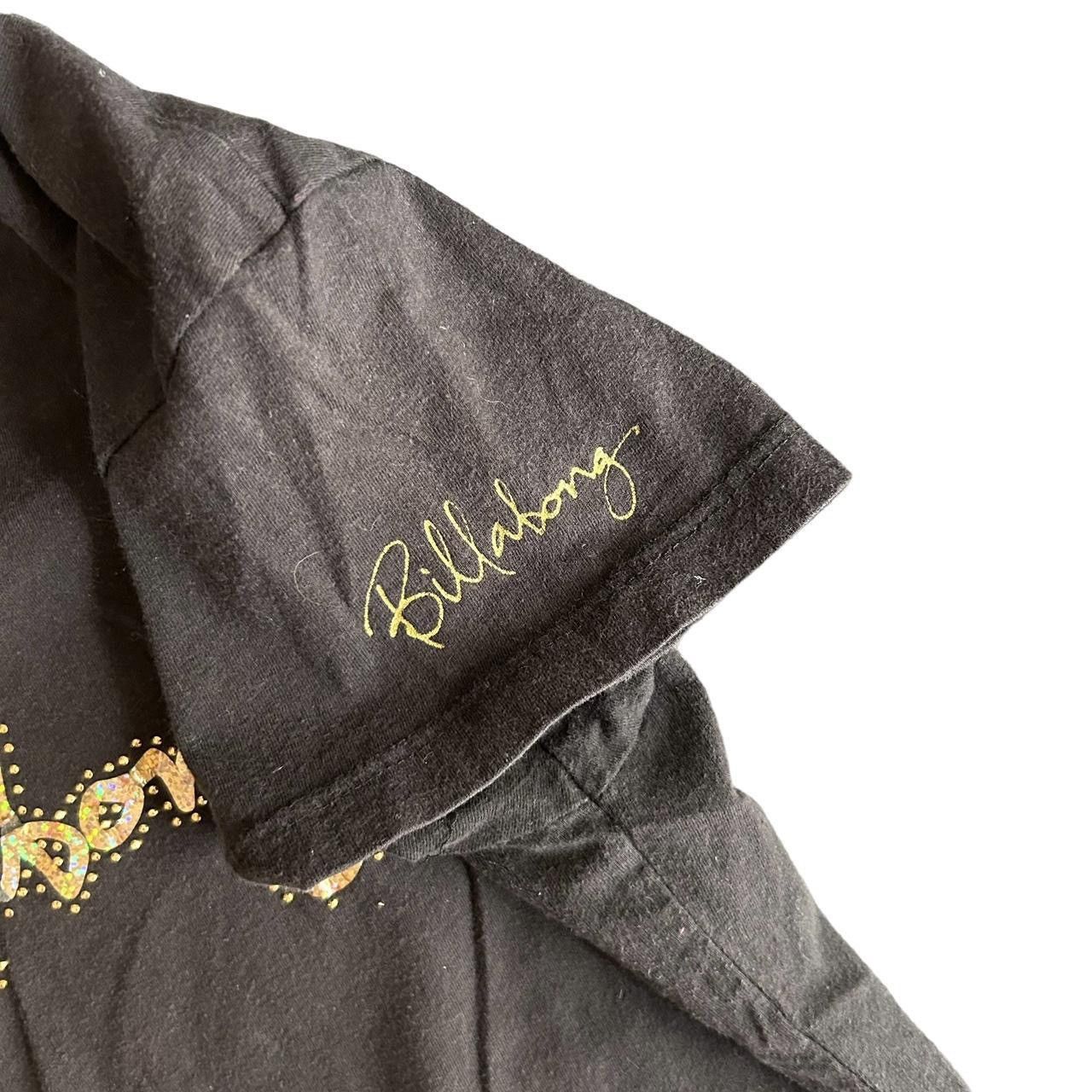 Billabong Black Billabong Y2K baby tee with Gold Lettering Size L / US 10 / IT 46 - 2 Thumbnail