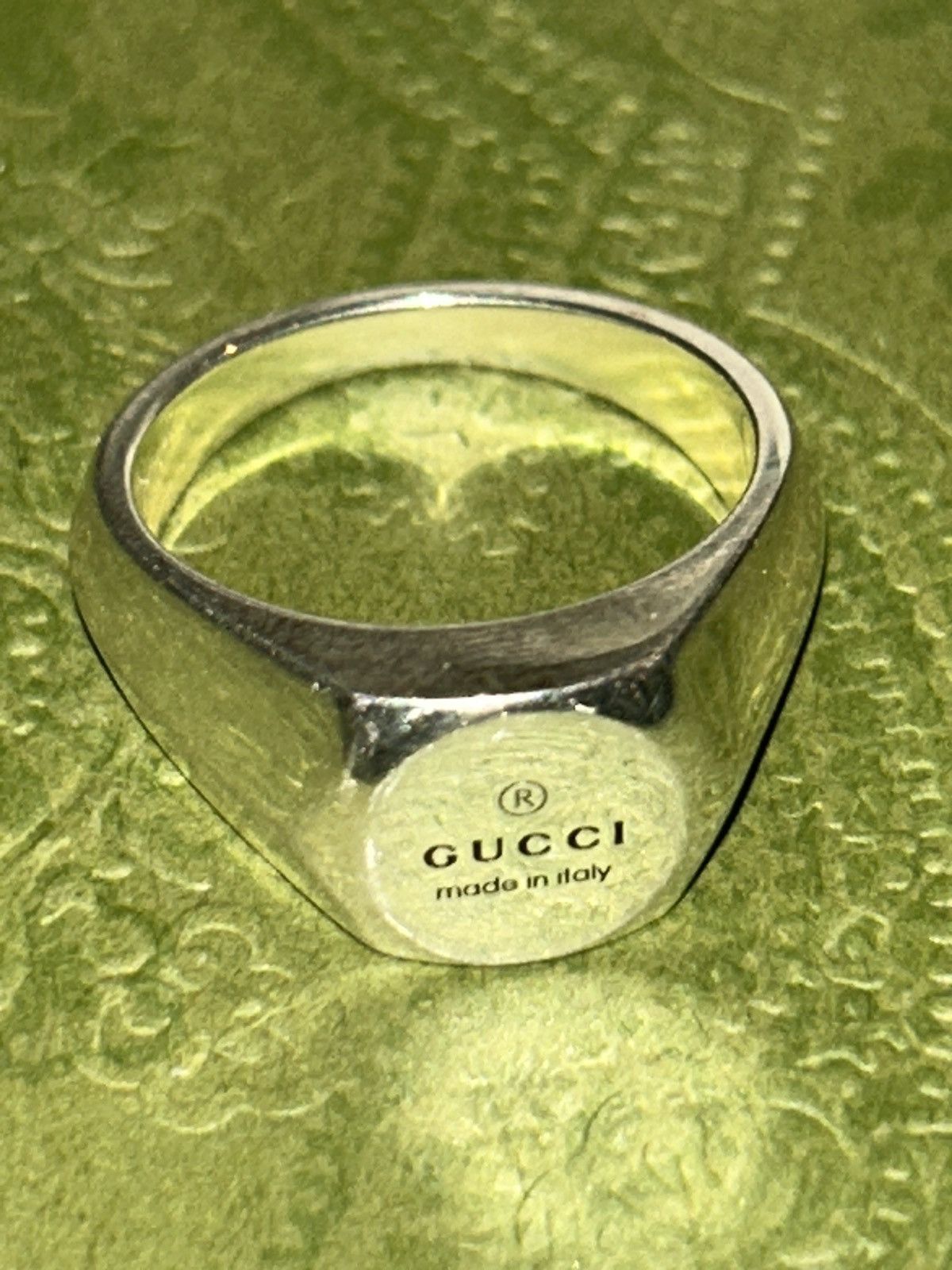Gucci Gucci Trademark 10mm Silver 925 Ring Unisex 779162 Size ONE SIZE - 6 Thumbnail